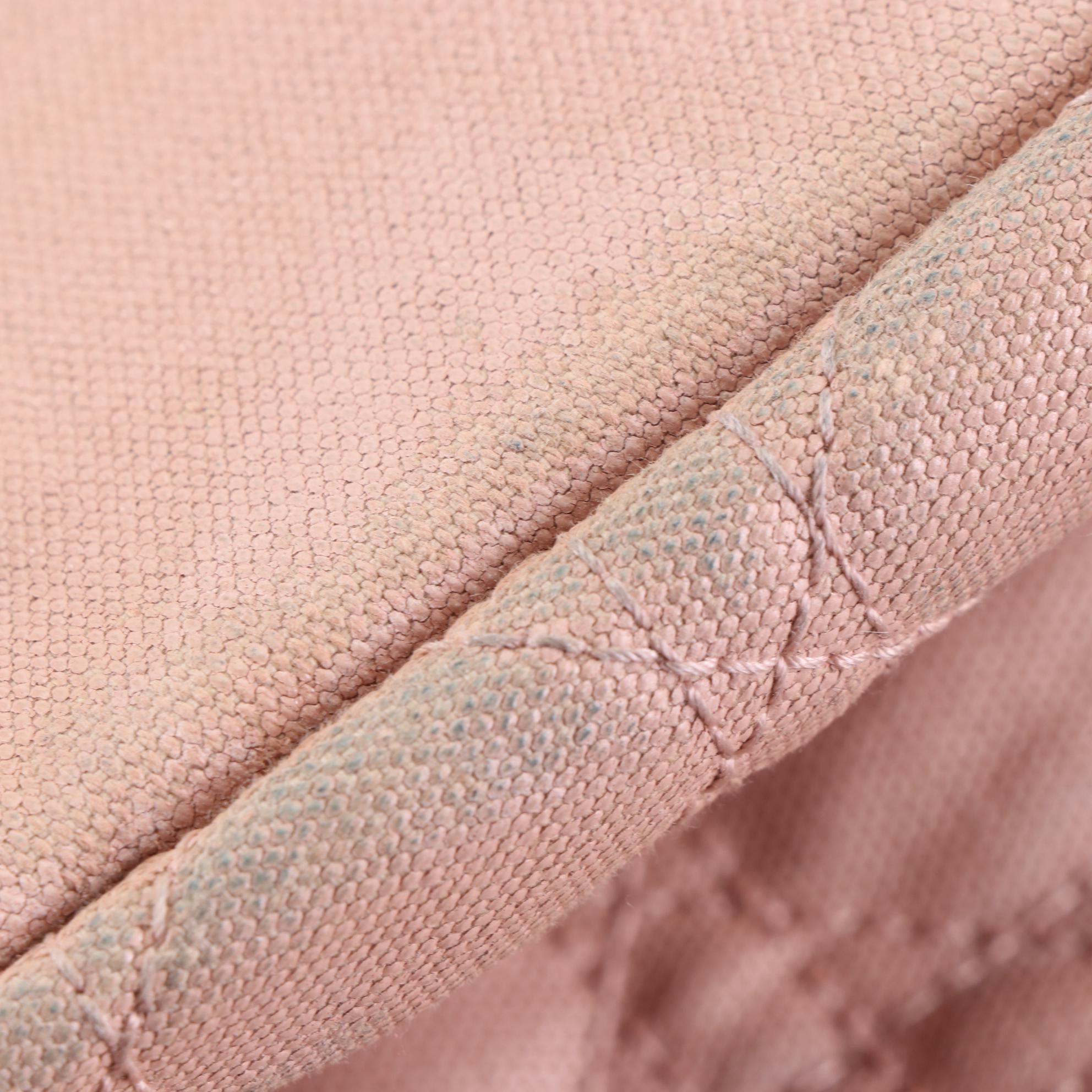 Christian Dior Lady Dior Tote in Coated Canvas and Leather