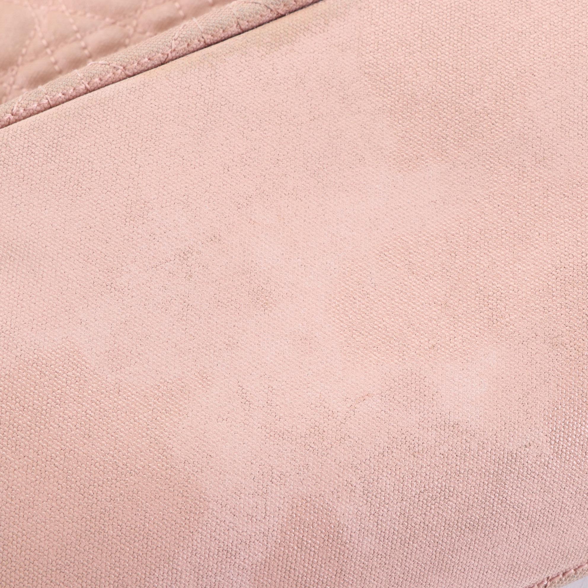 Christian Dior Lady Dior Tote in Coated Canvas and Leather