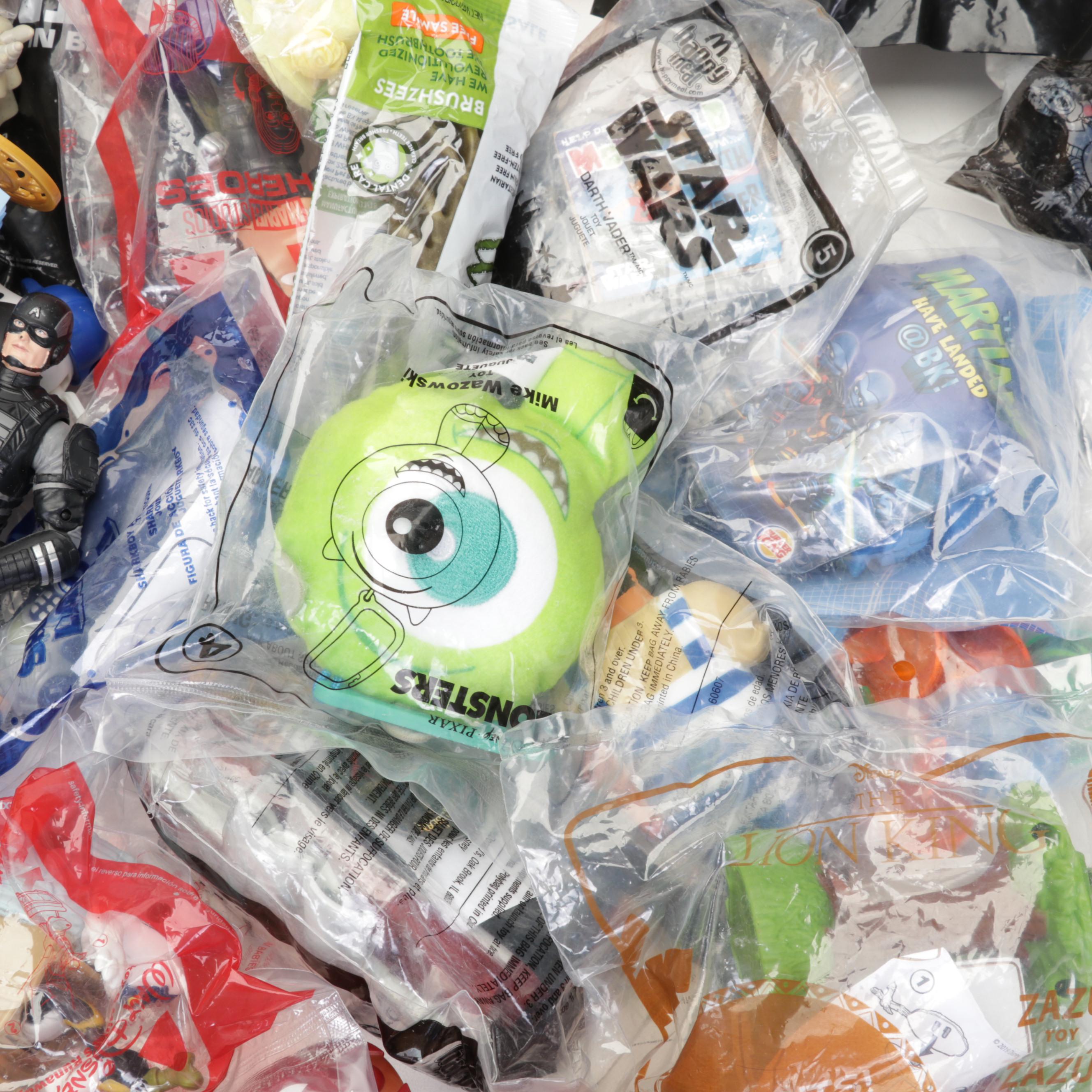 McDonald's and Burger King Happy Meal Toys Including Marvel, Disney and Nintendo