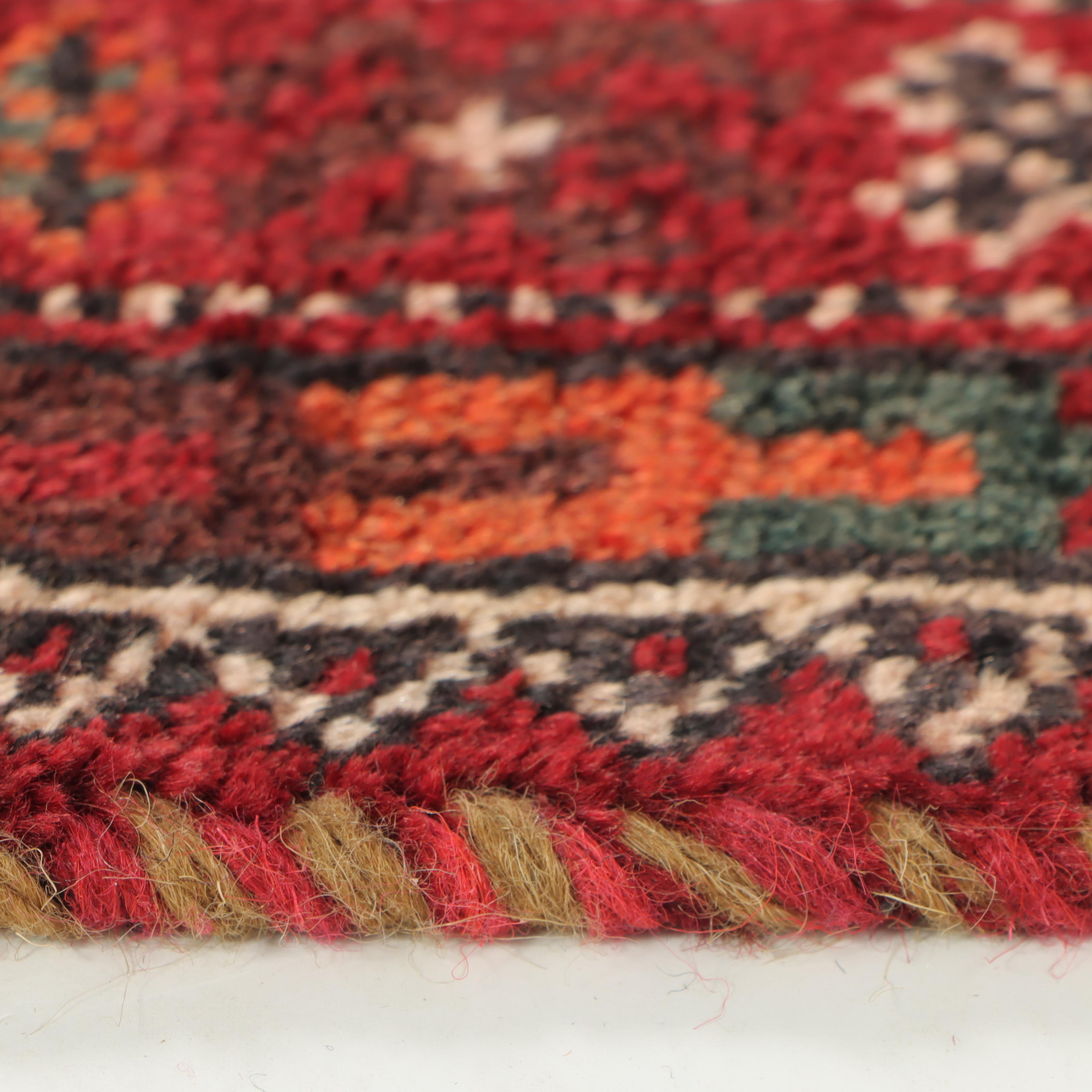 4' x 9'5 Hand-Knotted Afghan Turkmen Long Rug