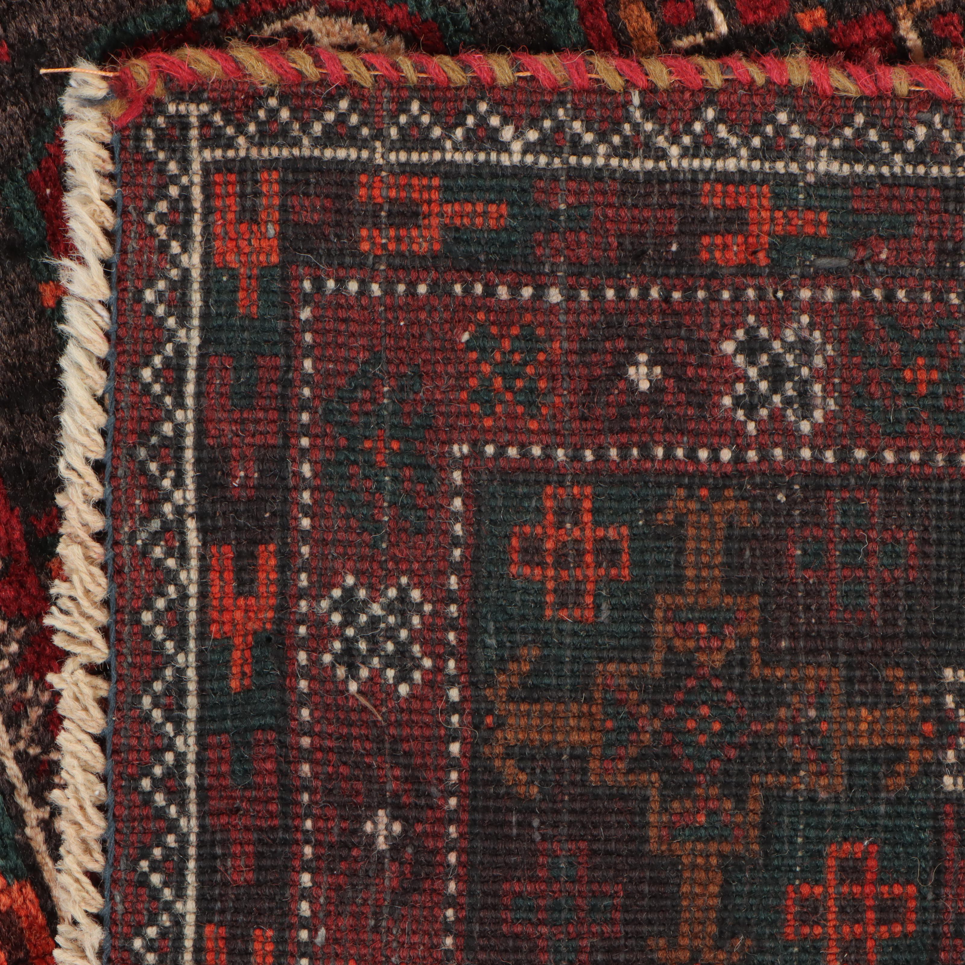 4' x 9'5 Hand-Knotted Afghan Turkmen Long Rug