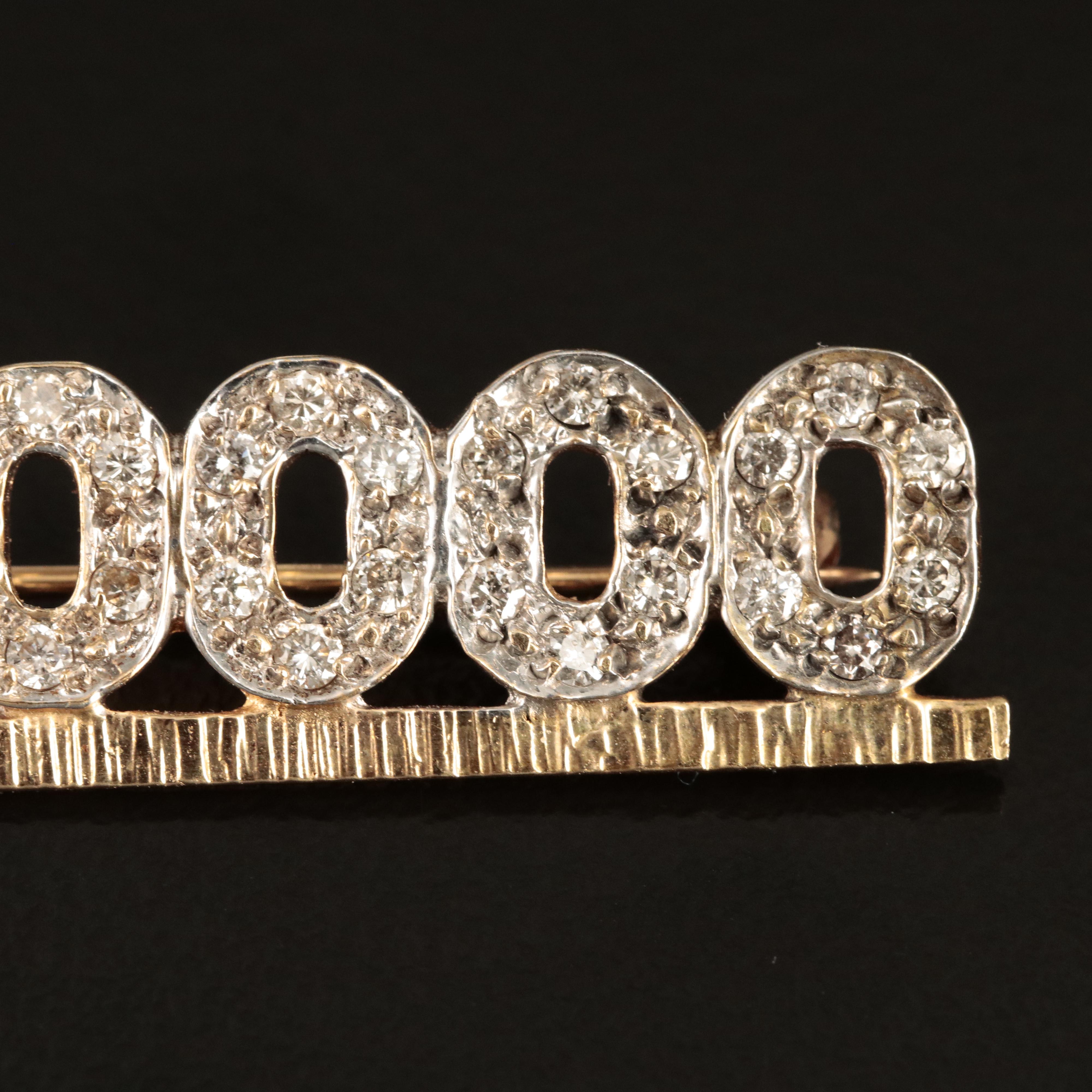 14K 0.63 CTW Diamond "$350,000" Commemorative Brooch