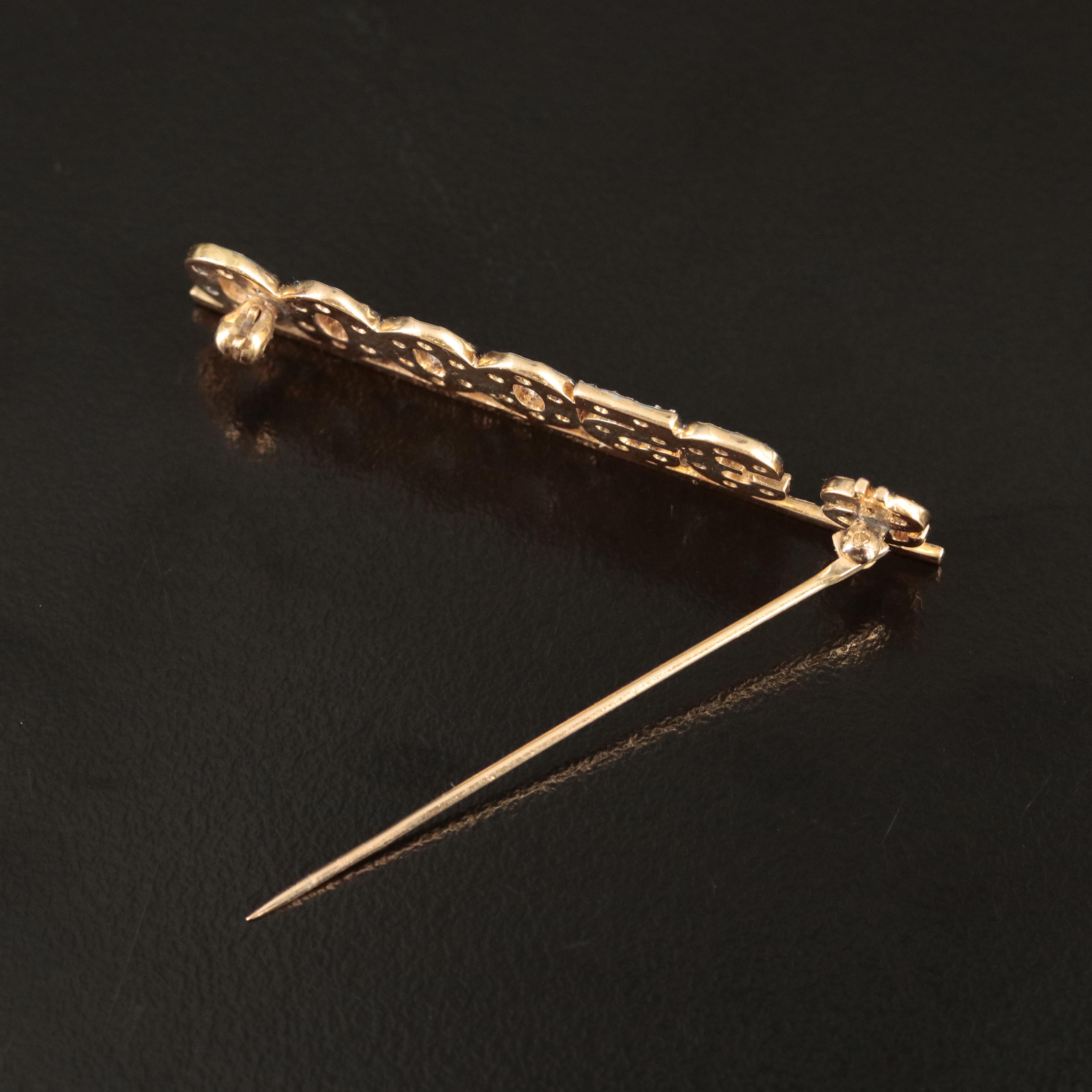 14K 0.63 CTW Diamond "$350,000" Commemorative Brooch