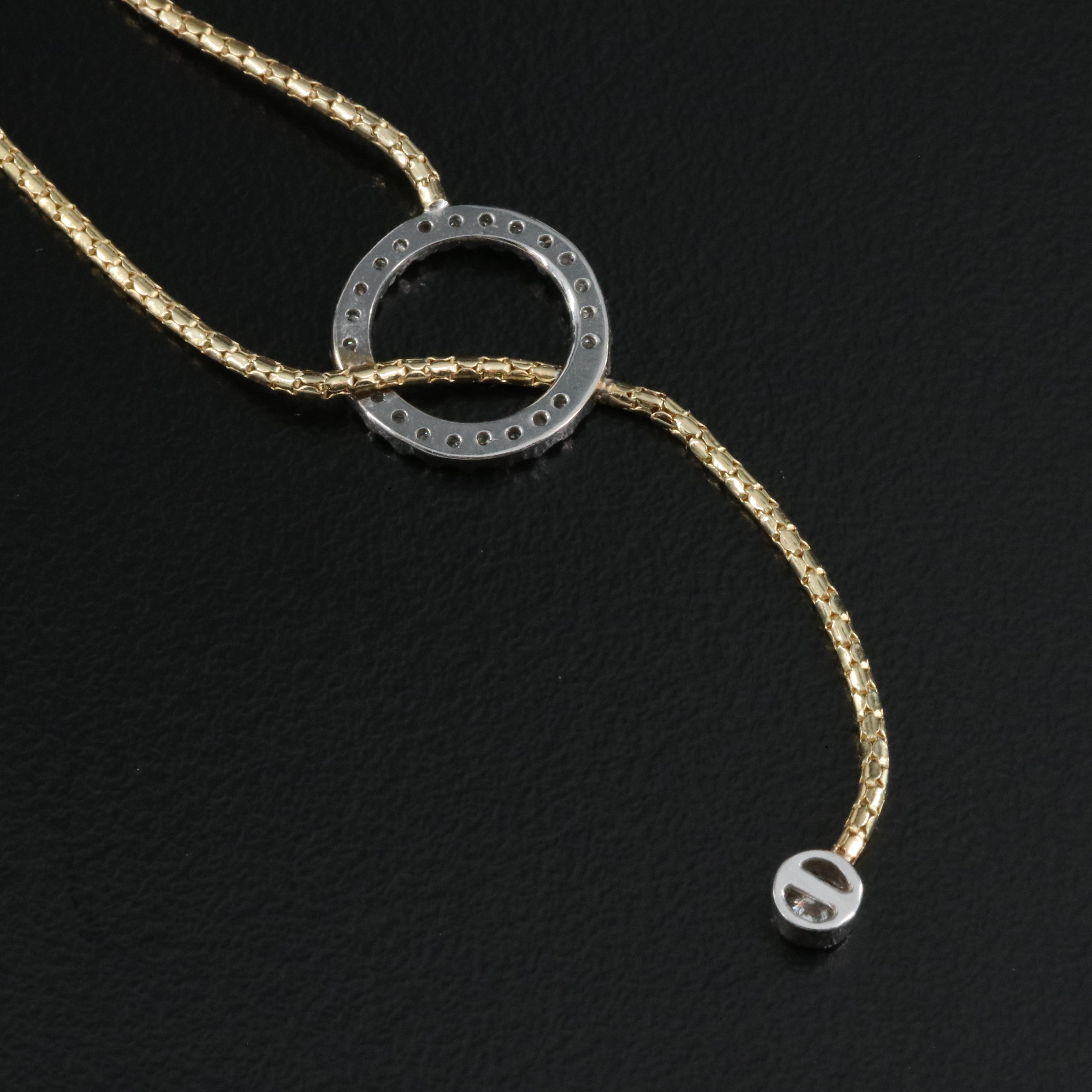 14K 0.45 CTW Diamond Lariat