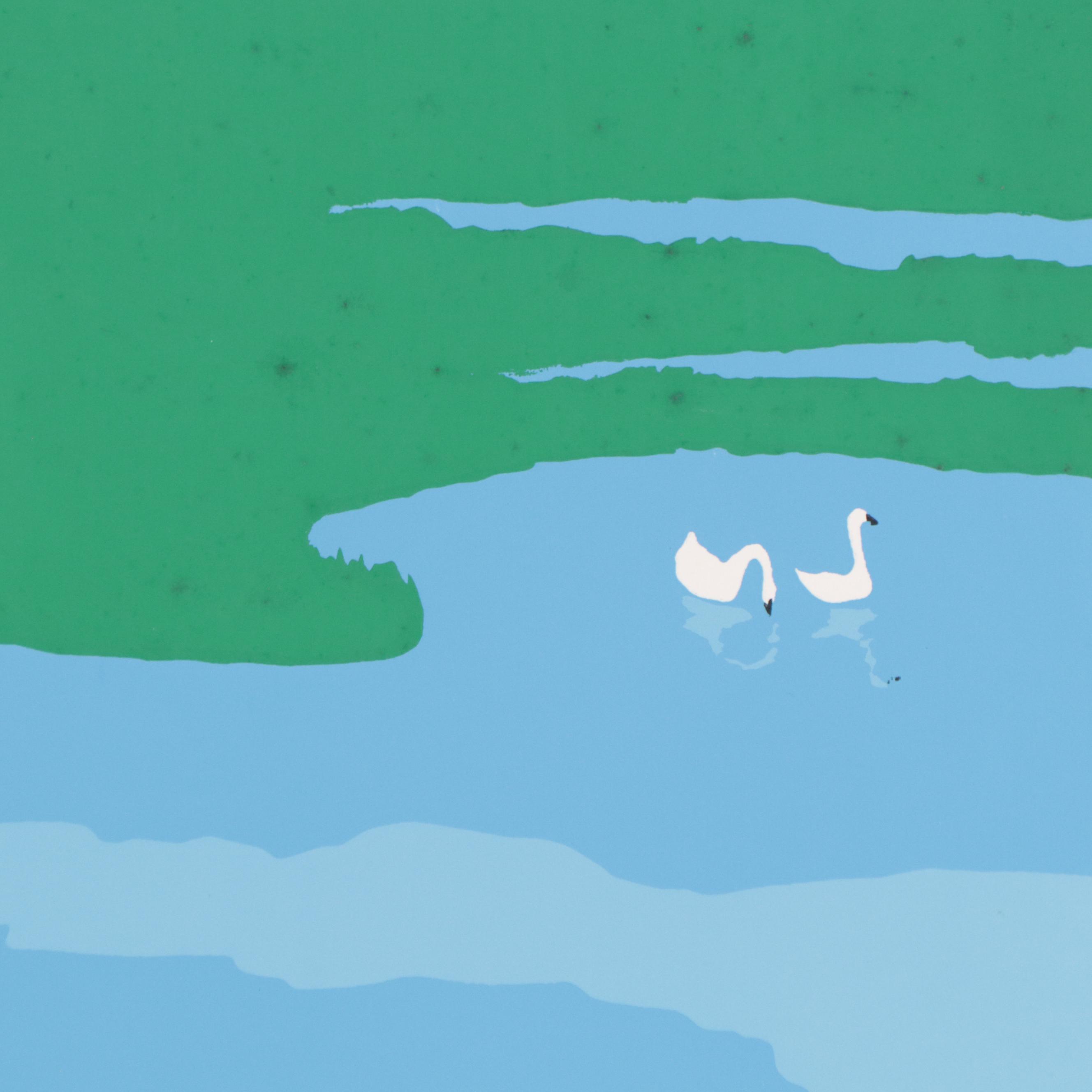 Lorna Massie Serigraph of Fisherman