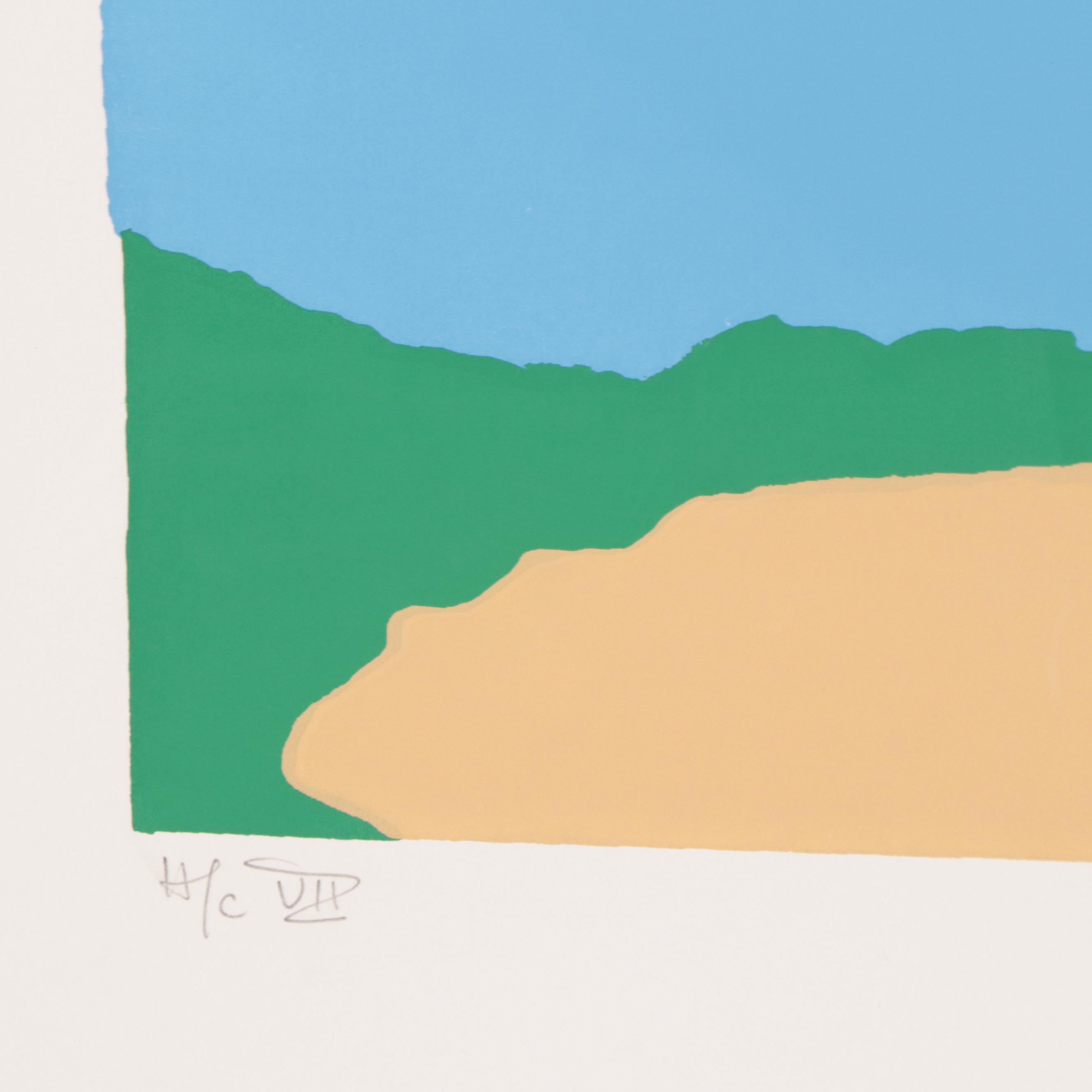 Lorna Massie Serigraph of Fisherman