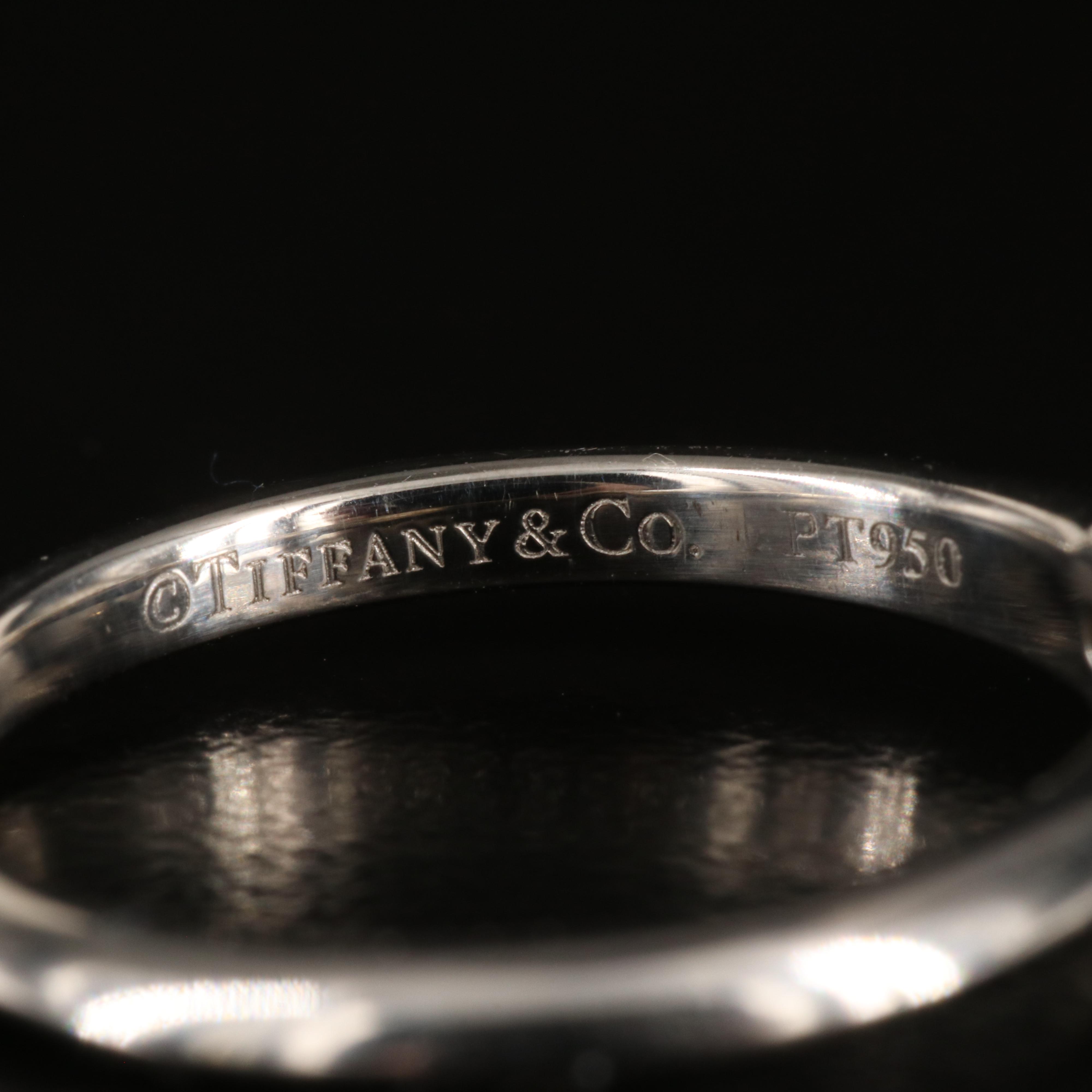 Tiffany & Co. Platinum 0.24 CT Diamond Solitaire Knife-Edge Ring