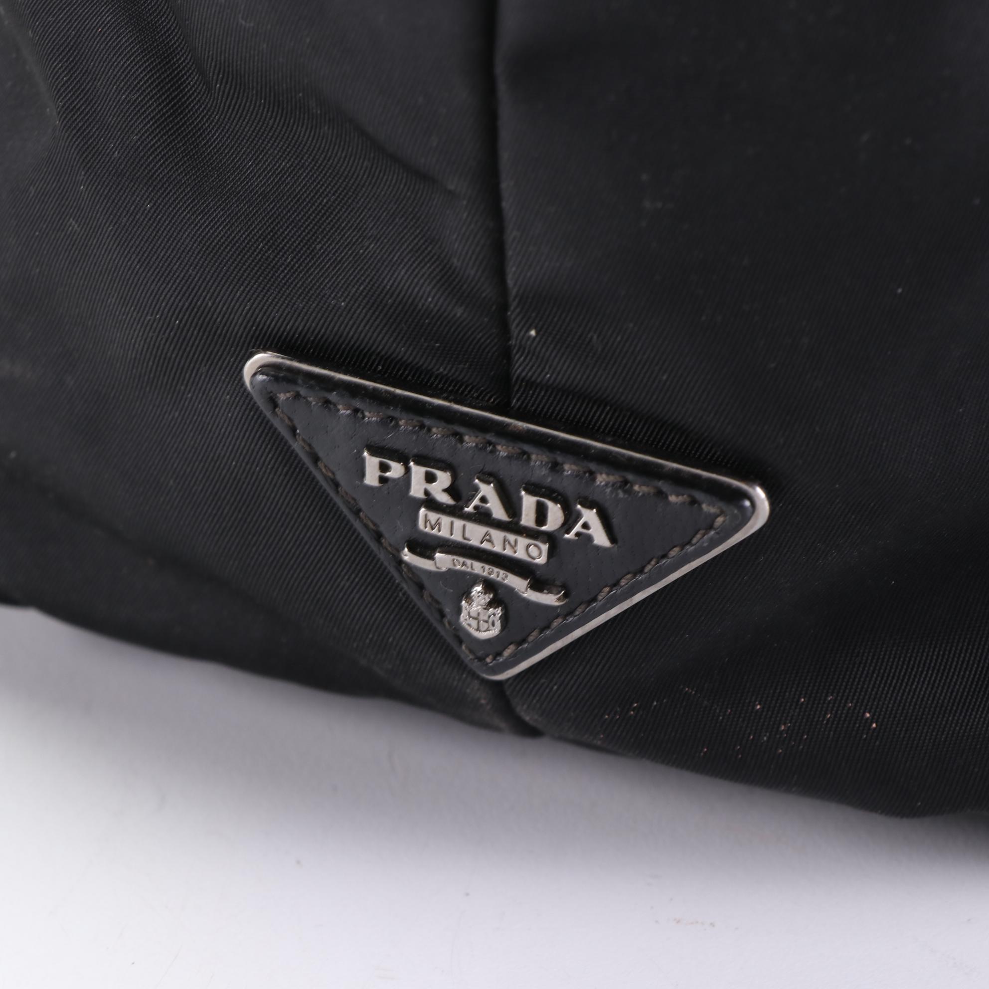 Prada Reversible Double Tote in Navy/Black Tessuto