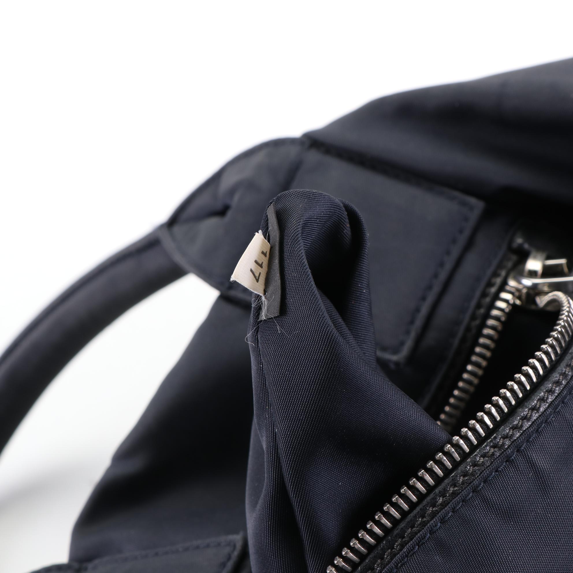 Prada Reversible Double Tote in Navy/Black Tessuto