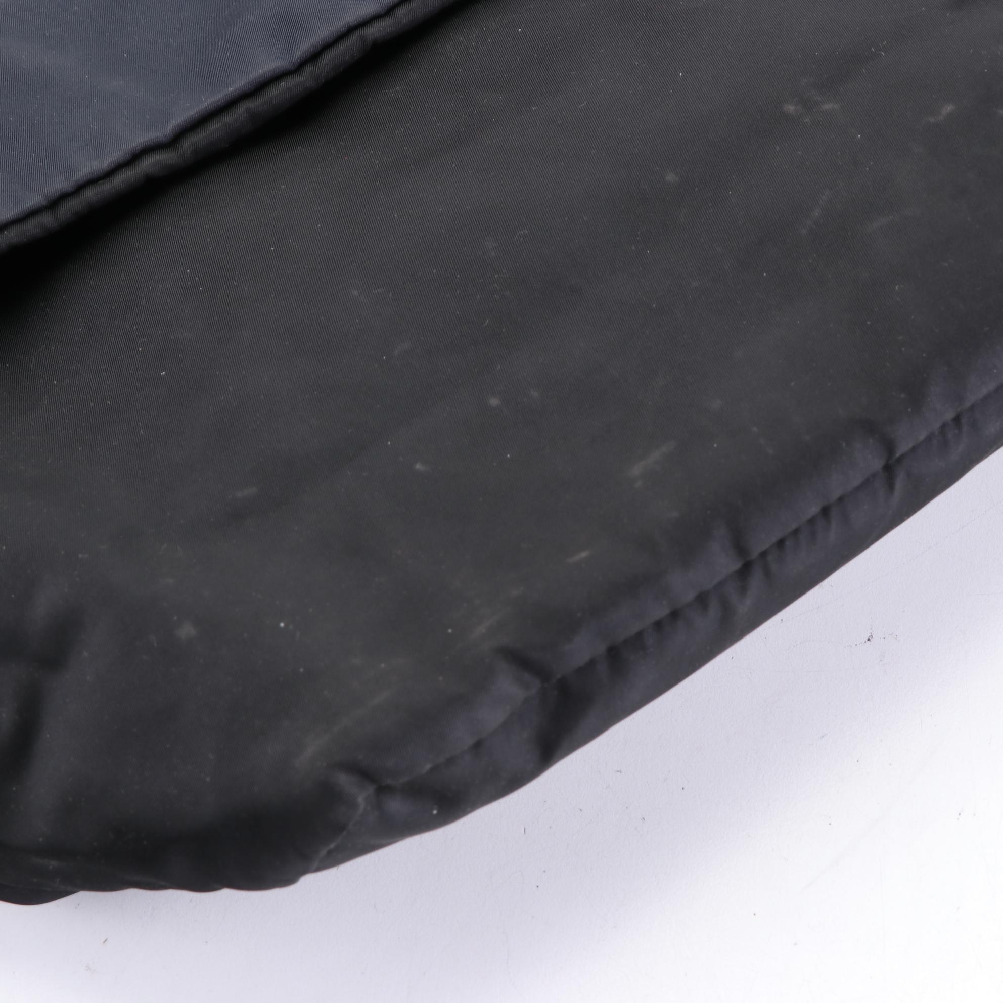 Prada Reversible Double Tote in Navy/Black Tessuto