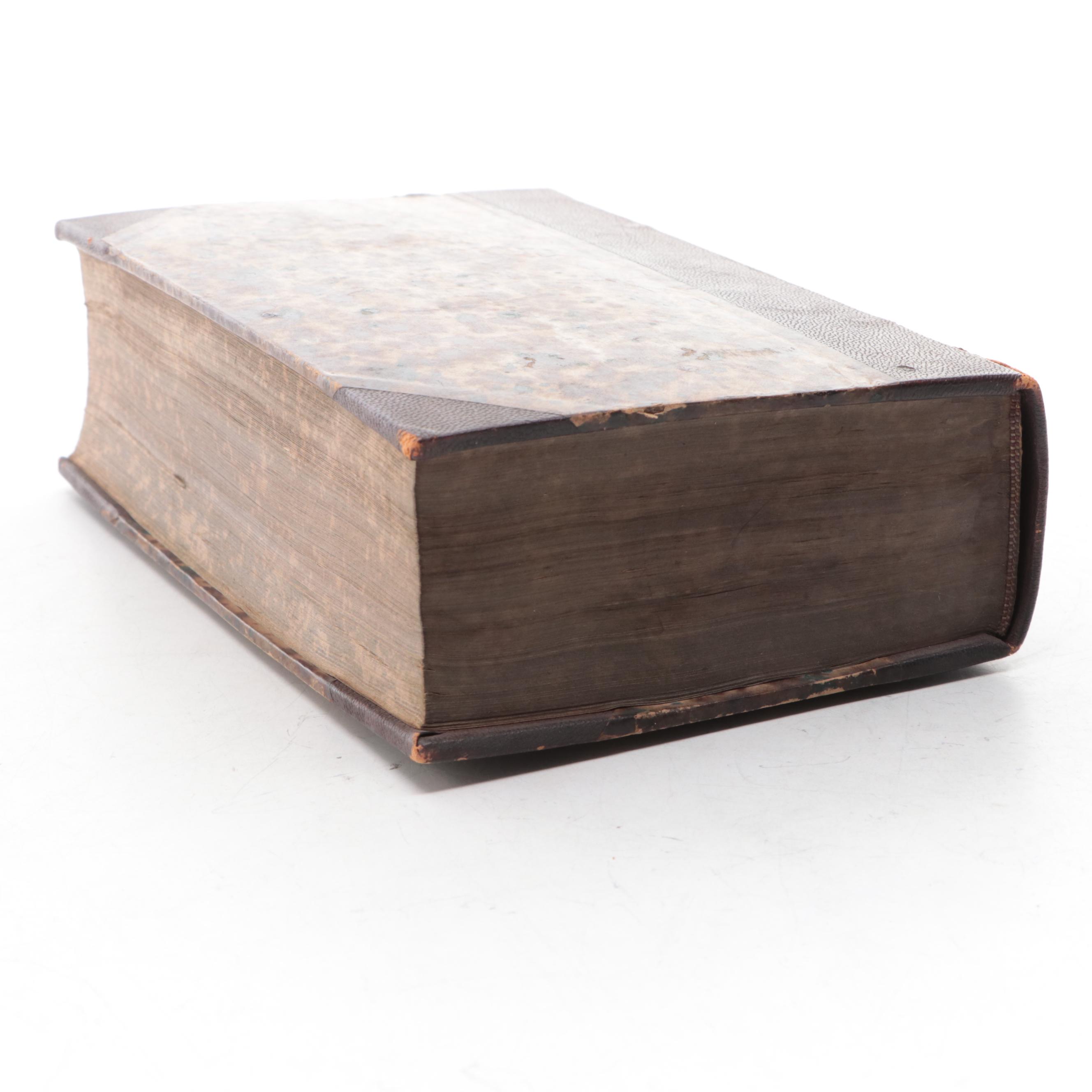 Leather Bound "Sämmtliche Werke" Vol. I by Ludwig Bourdaloue, 1847