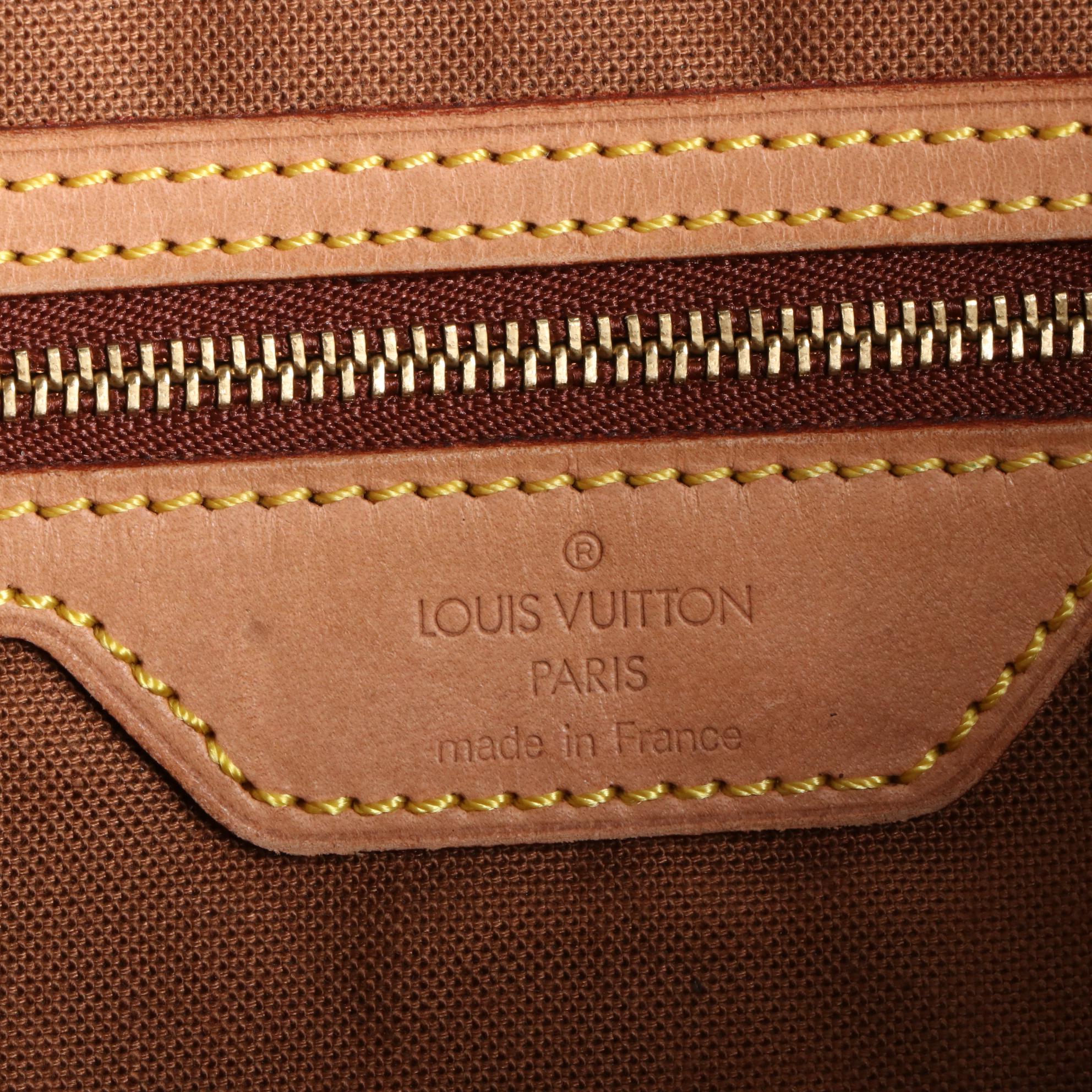 Louis Vuitton Cabas Mezzo Tote in Monogram Canvas and Vachetta Leather