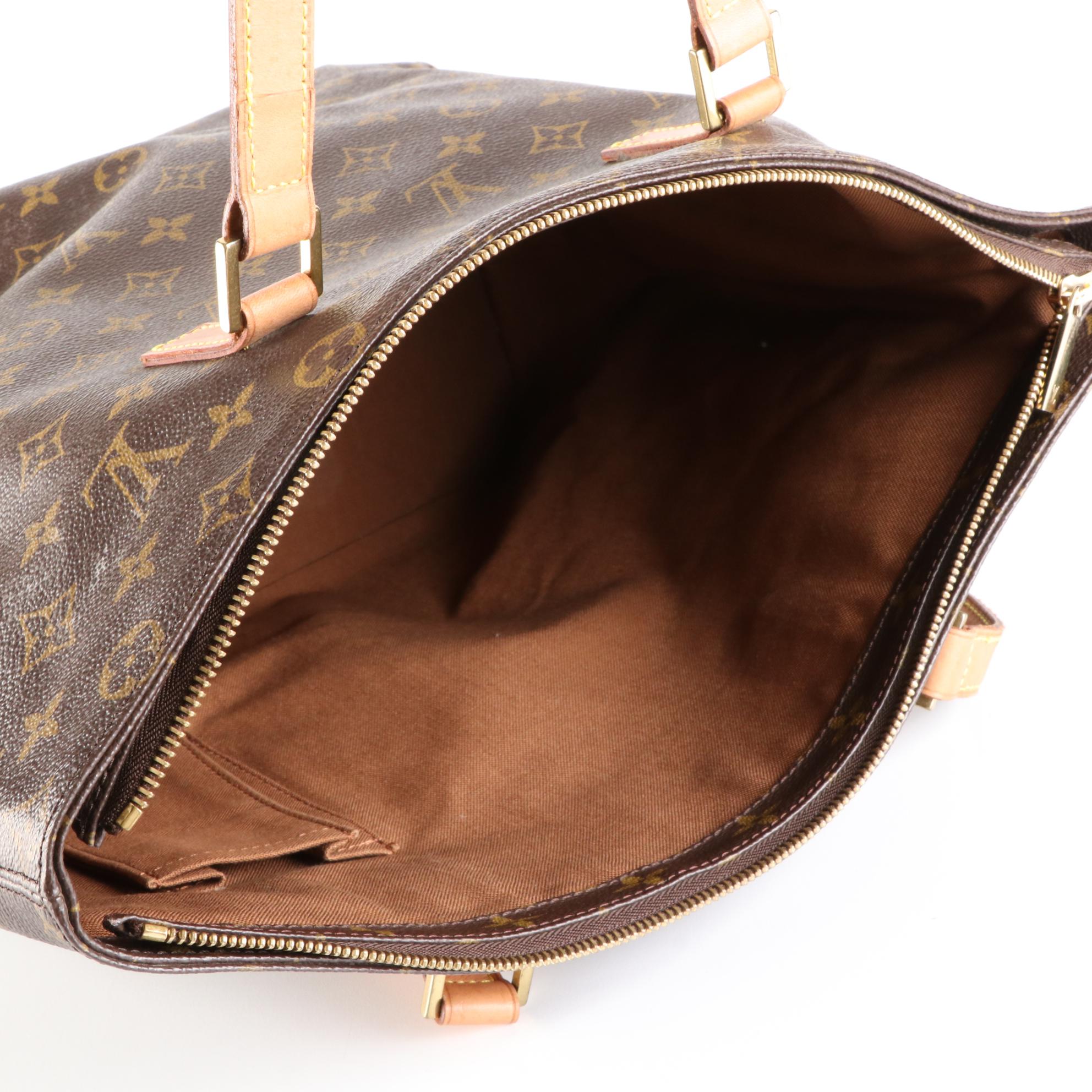 Louis Vuitton Cabas Mezzo Tote in Monogram Canvas and Vachetta Leather