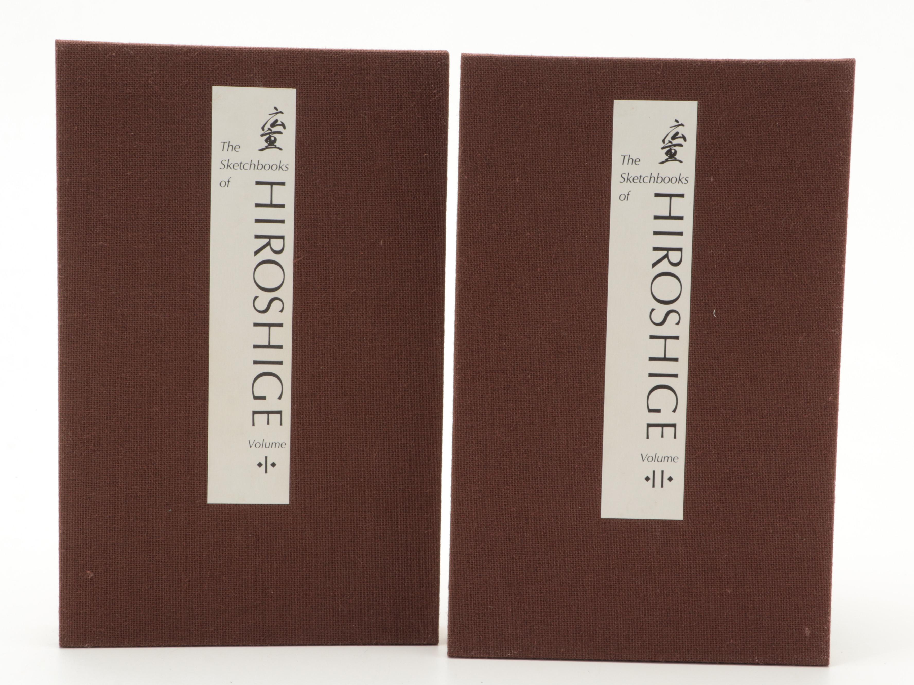 First American Edition "The Sketchbooks of Hiroshige" Two-Volume Set, 1984