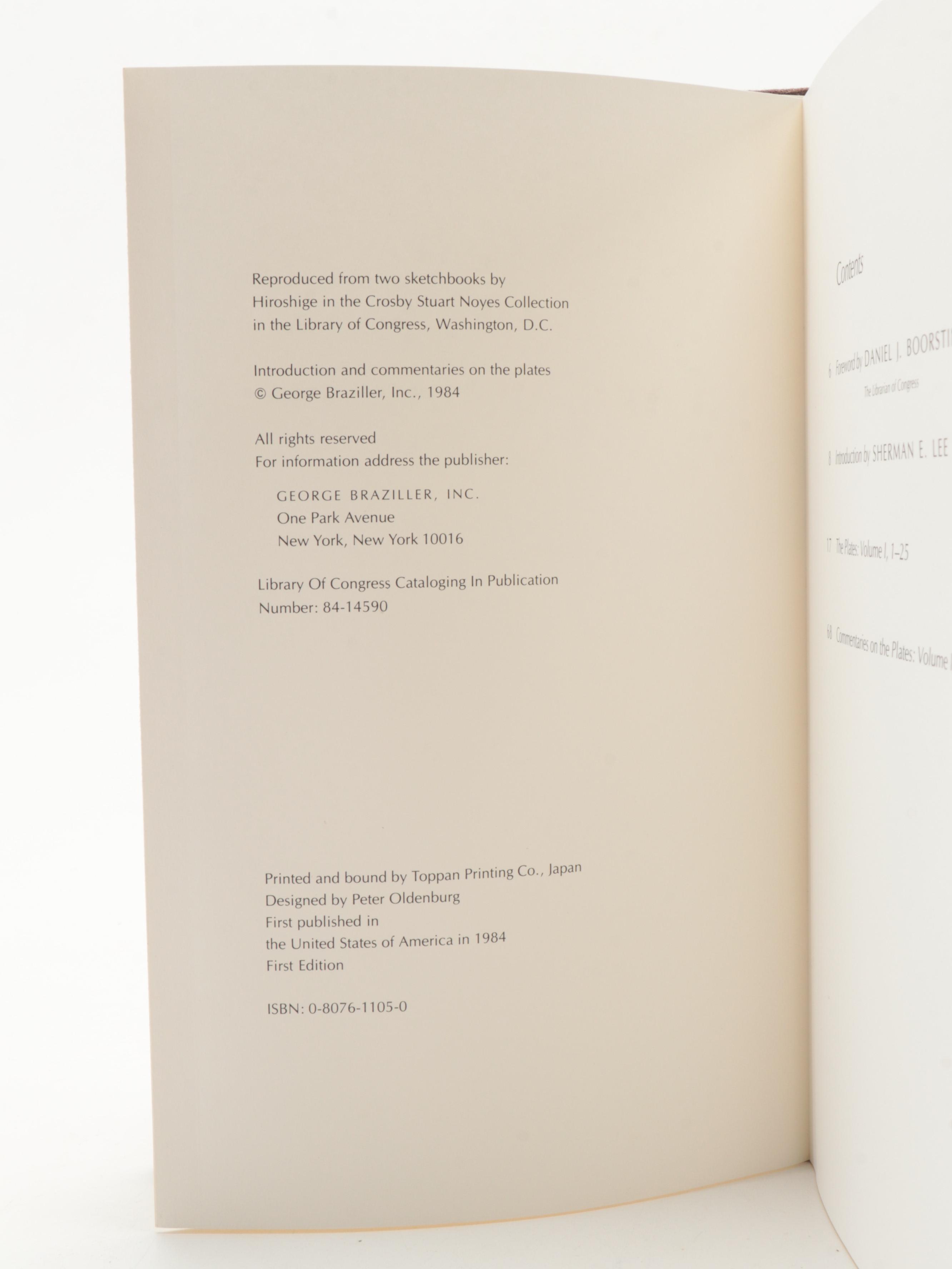 First American Edition "The Sketchbooks of Hiroshige" Two-Volume Set, 1984