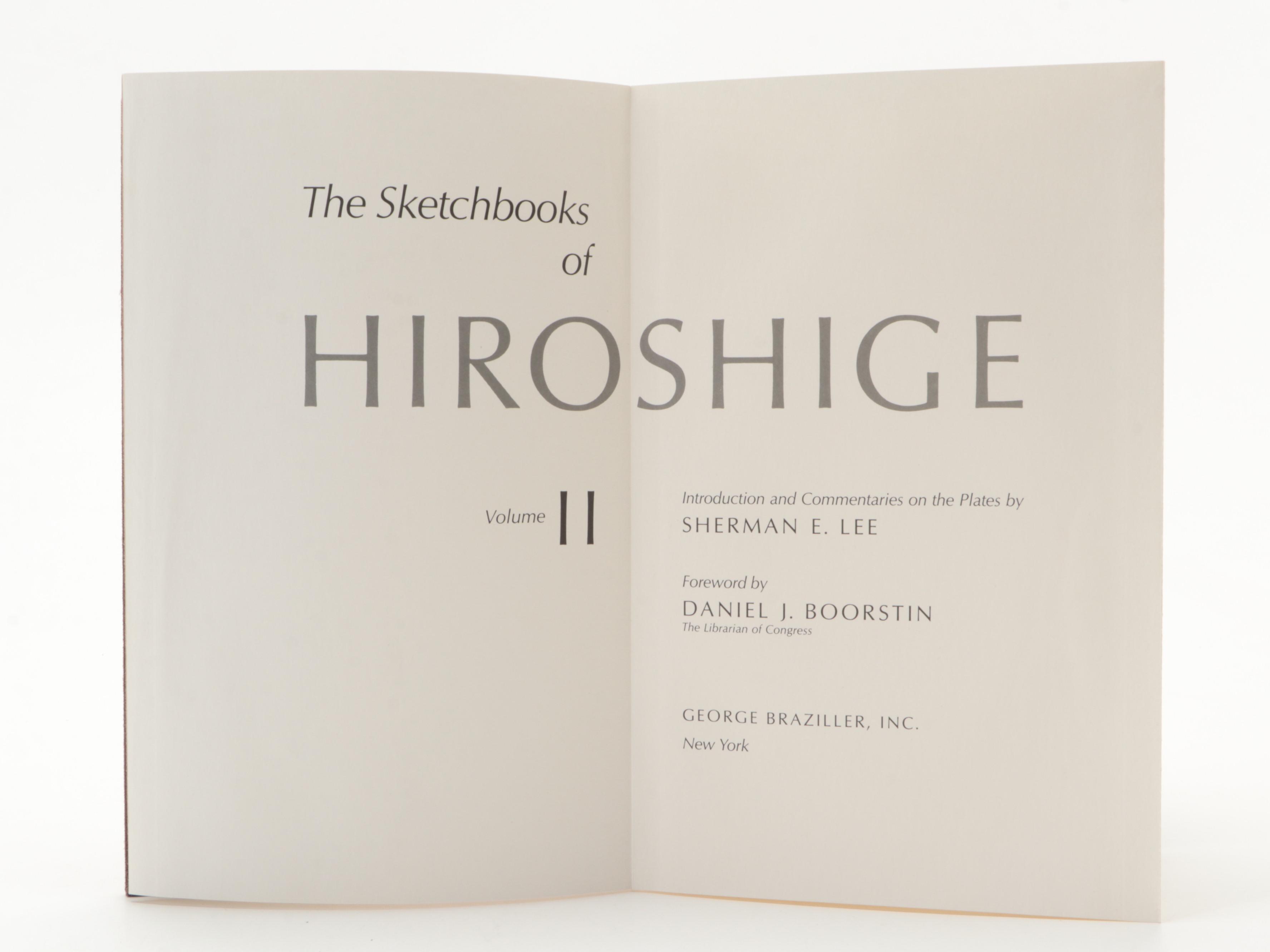 First American Edition "The Sketchbooks of Hiroshige" Two-Volume Set, 1984
