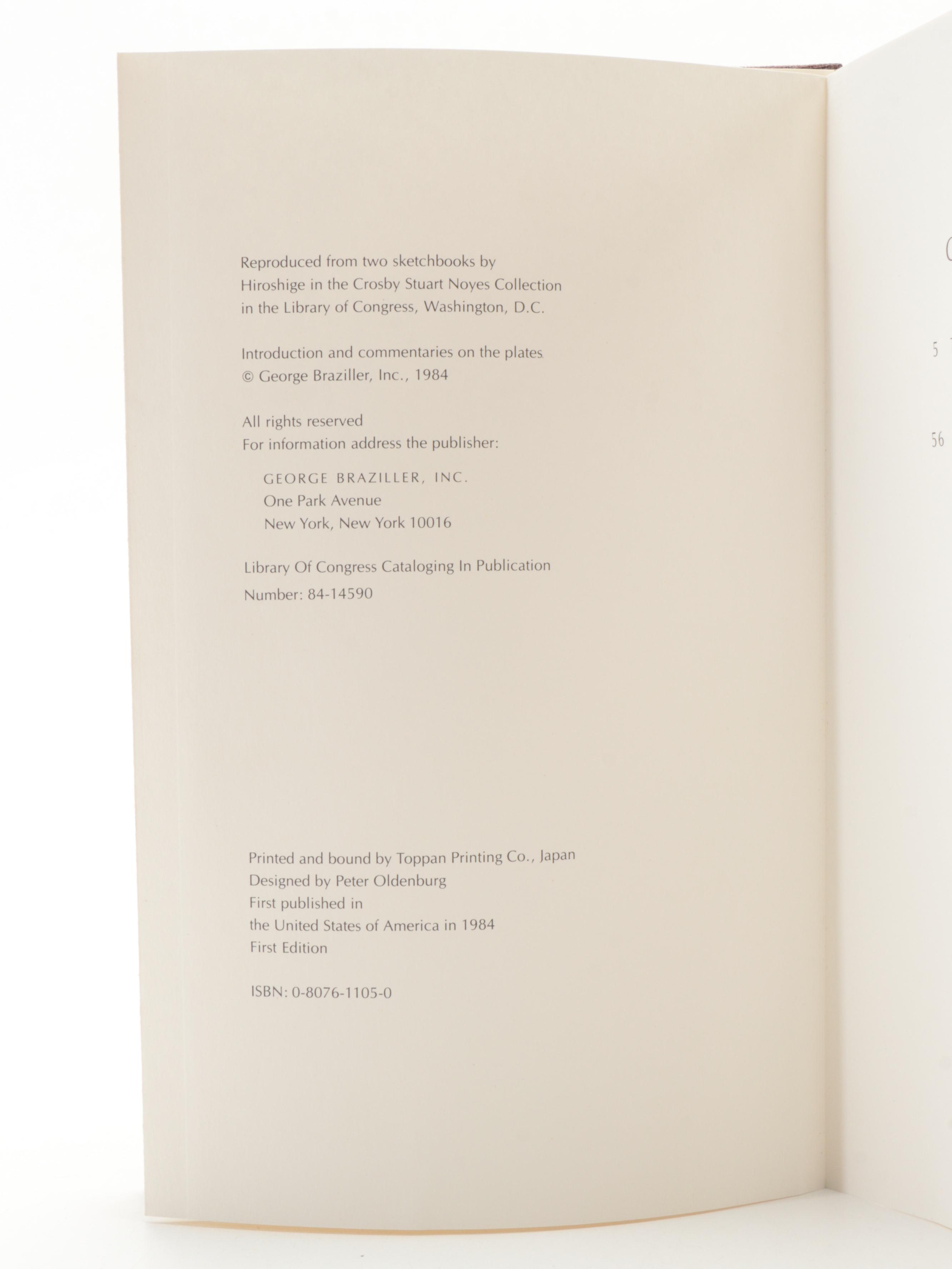 First American Edition "The Sketchbooks of Hiroshige" Two-Volume Set, 1984