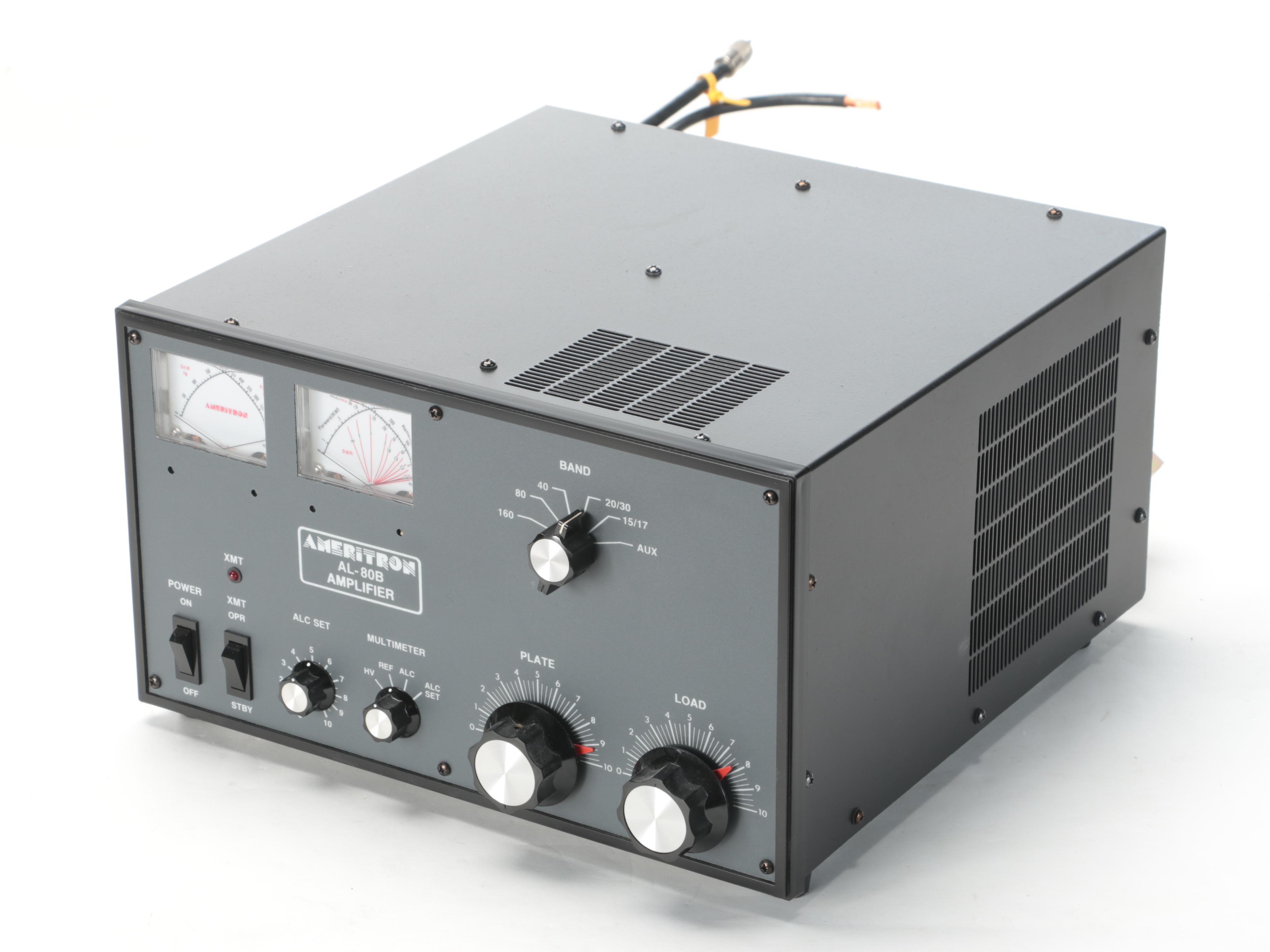 YAESU Transceiver Amateur Radio and Speaker with Ameritron Amplifier