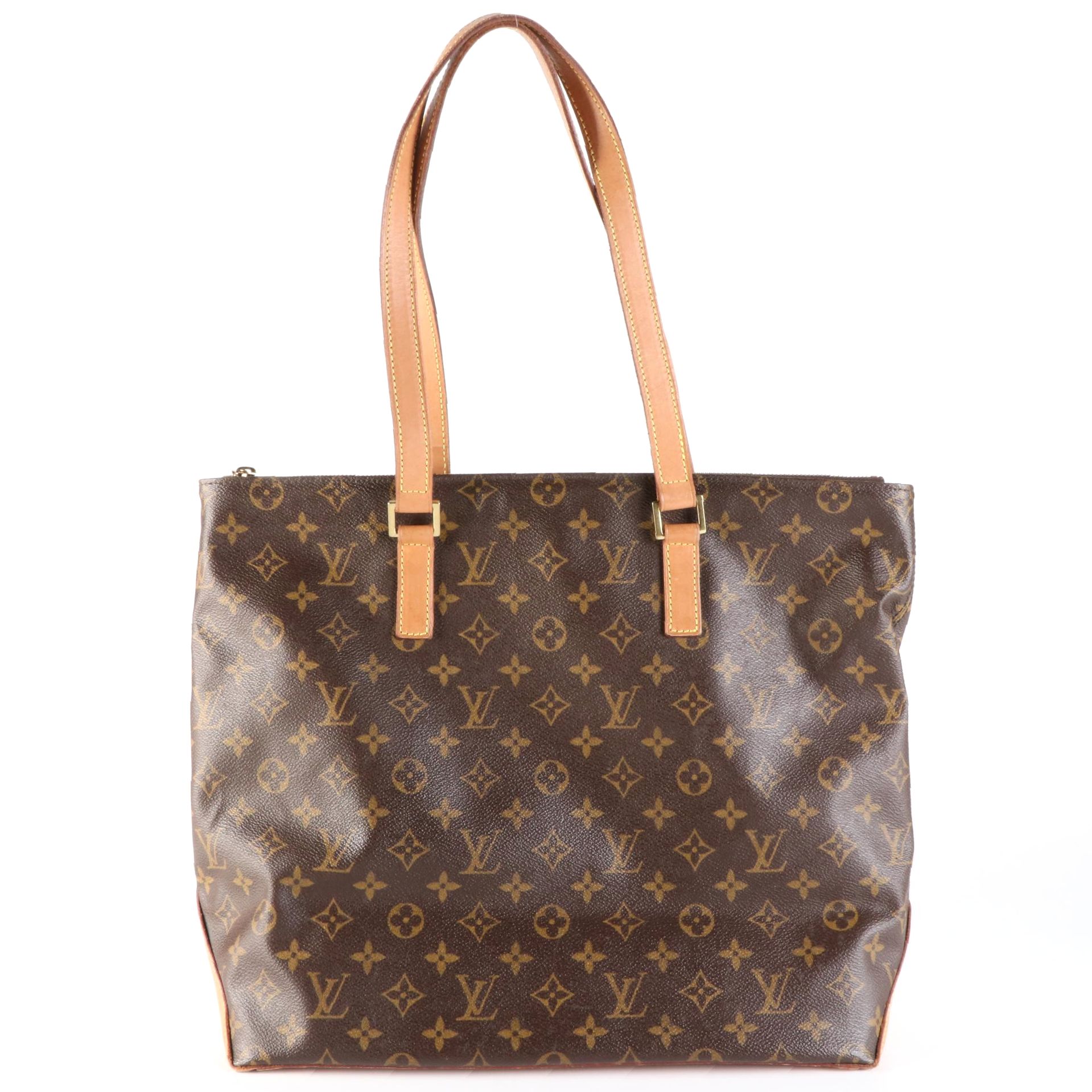 Louis Vuitton Cabas Mezzo Tote in Monogram Canvas and Vachetta Leather