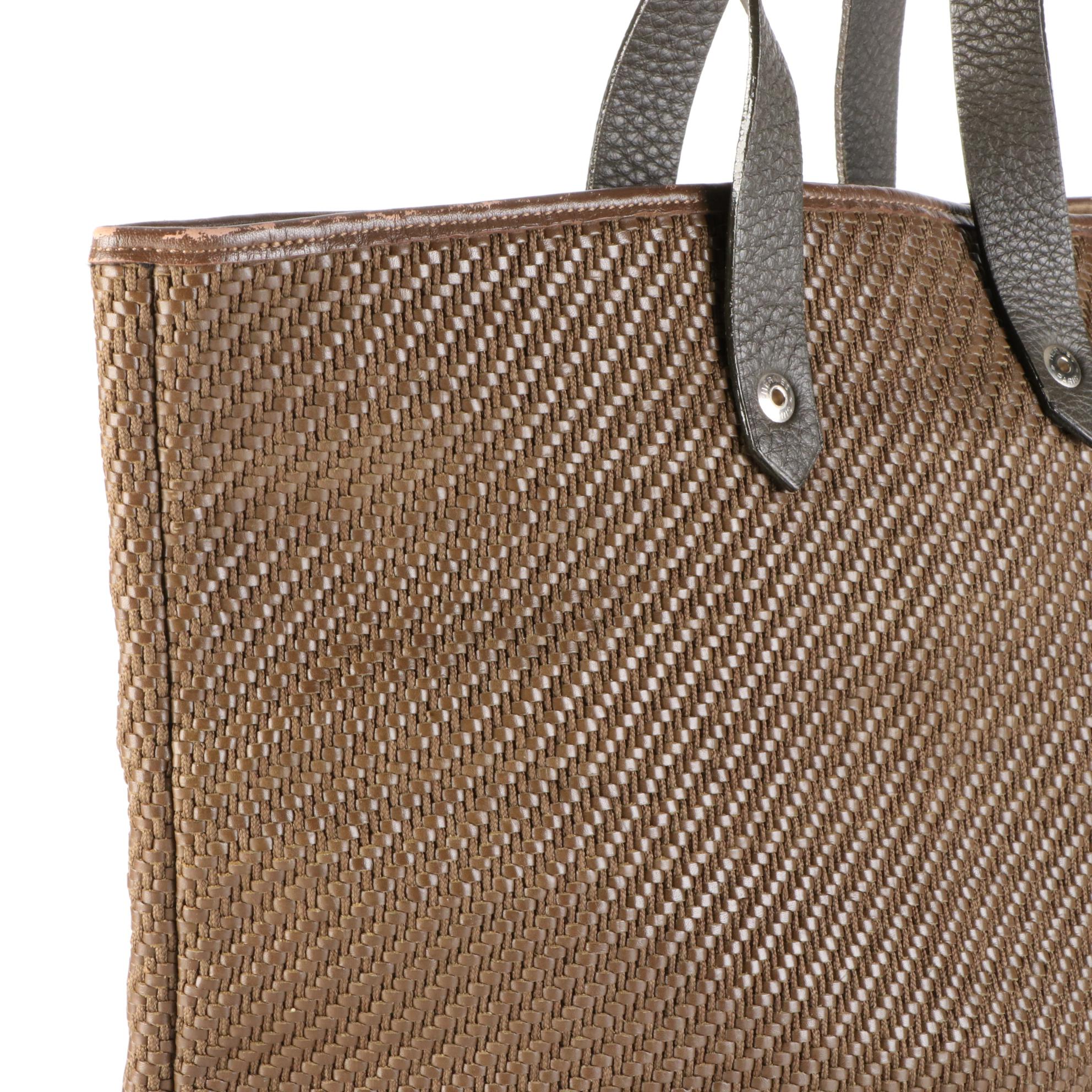 Hermès Ahmedabad Tote in Woven Leather and Cord