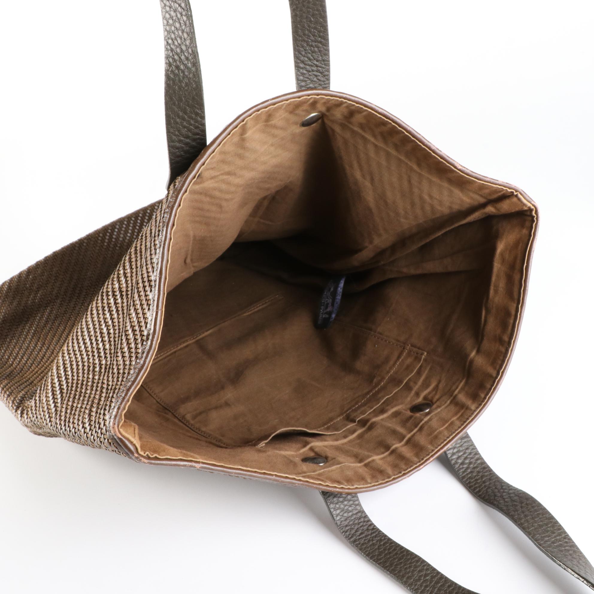 Hermès Ahmedabad Tote in Woven Leather and Cord