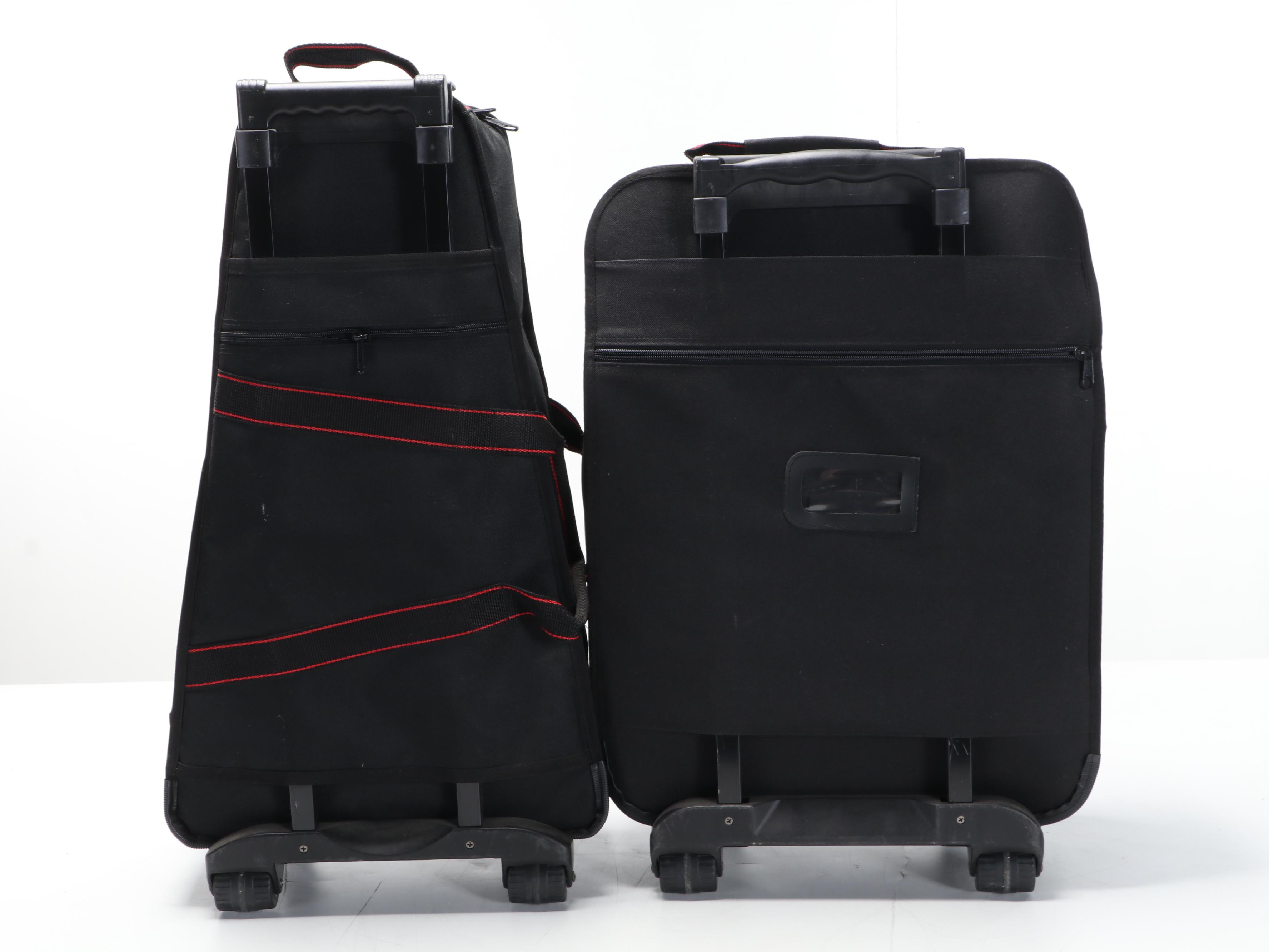 Ludgwig Percussion Bell Kit and Drum with Rolling Bags