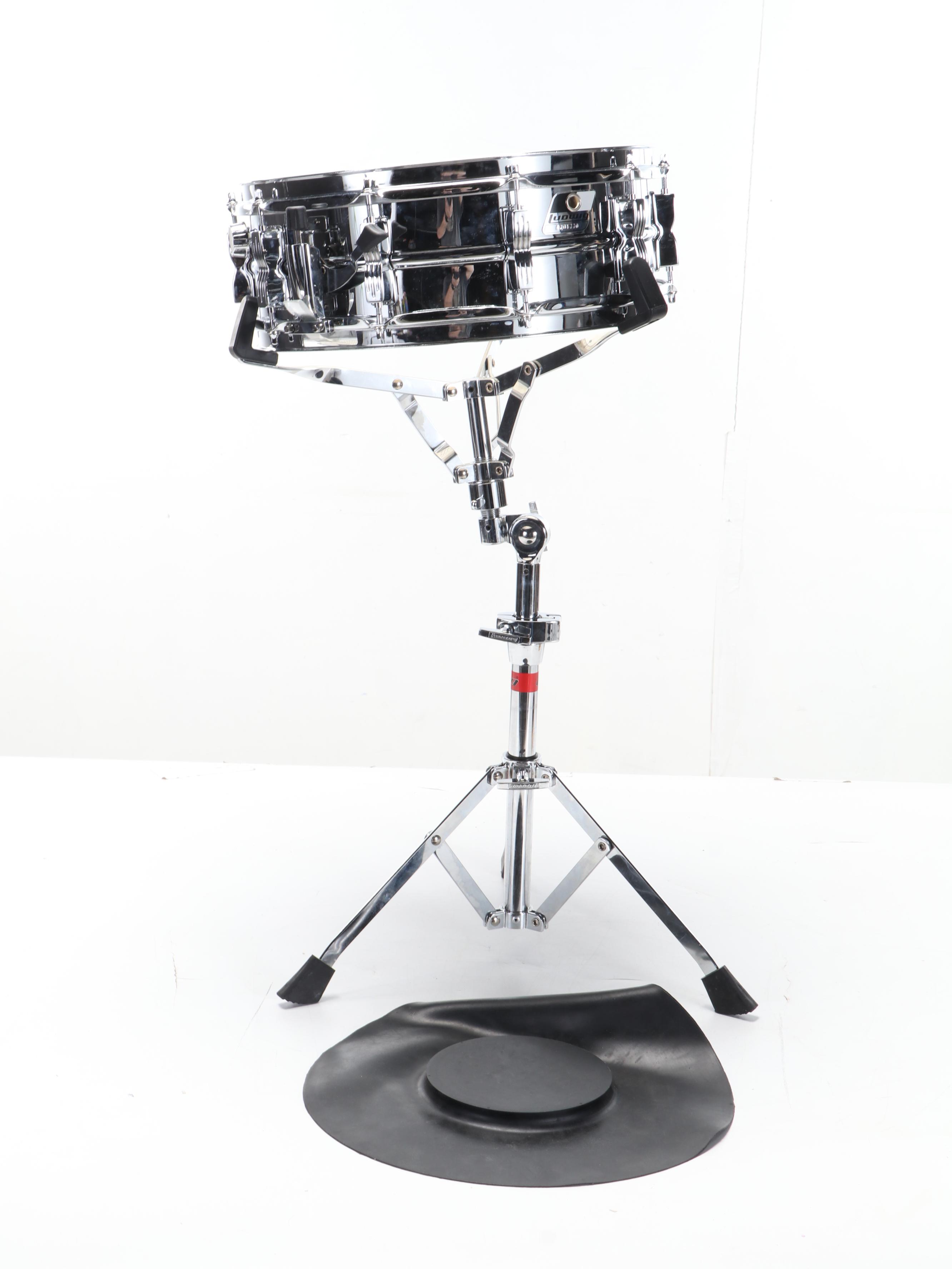 Ludgwig Percussion Bell Kit and Drum with Rolling Bags