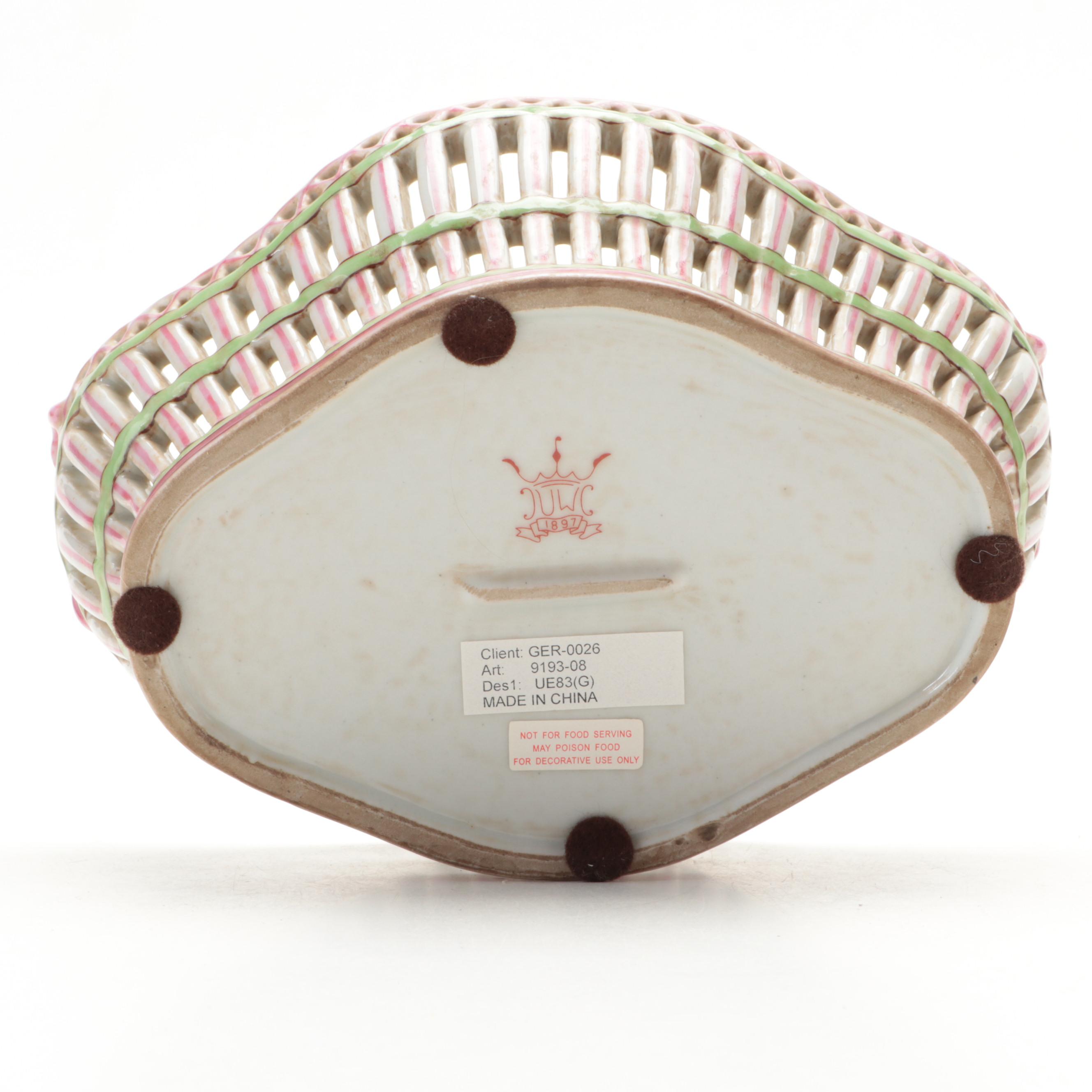 United Wilson with Other Ceramic Potpourri Basket and Planter