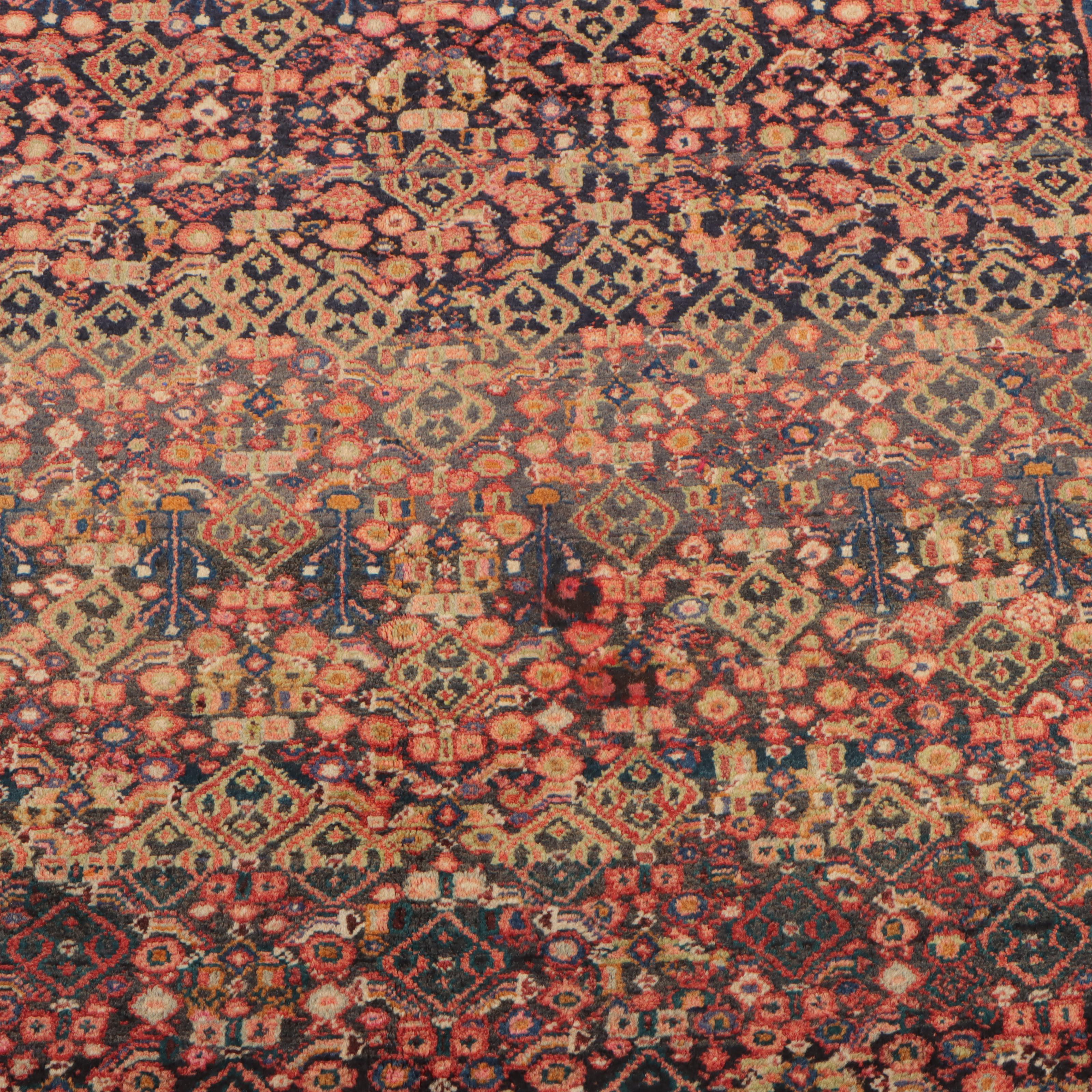 4'7 x 9'10 Hand-Knotted Persian Malayer Long Rug