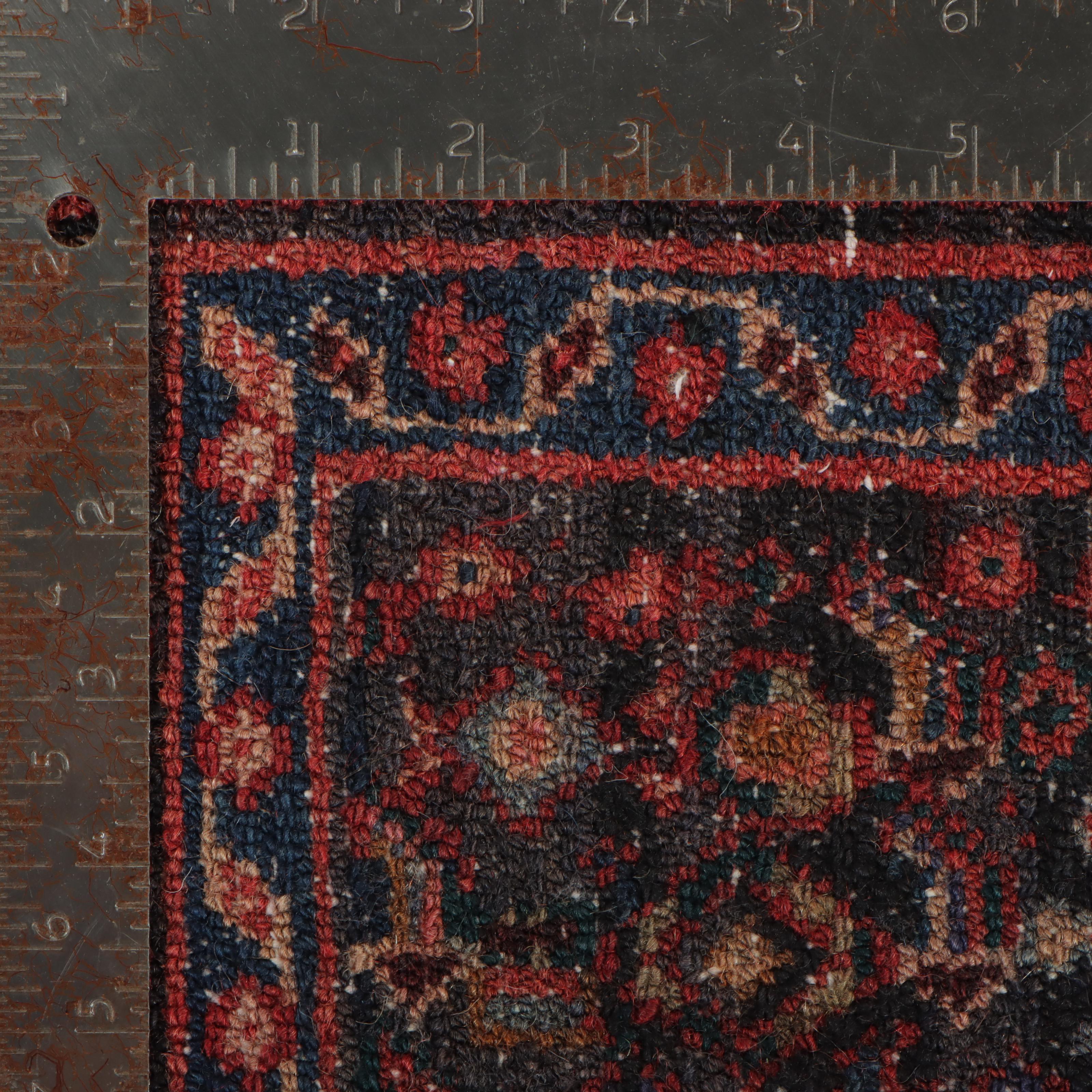 4'7 x 9'10 Hand-Knotted Persian Malayer Long Rug
