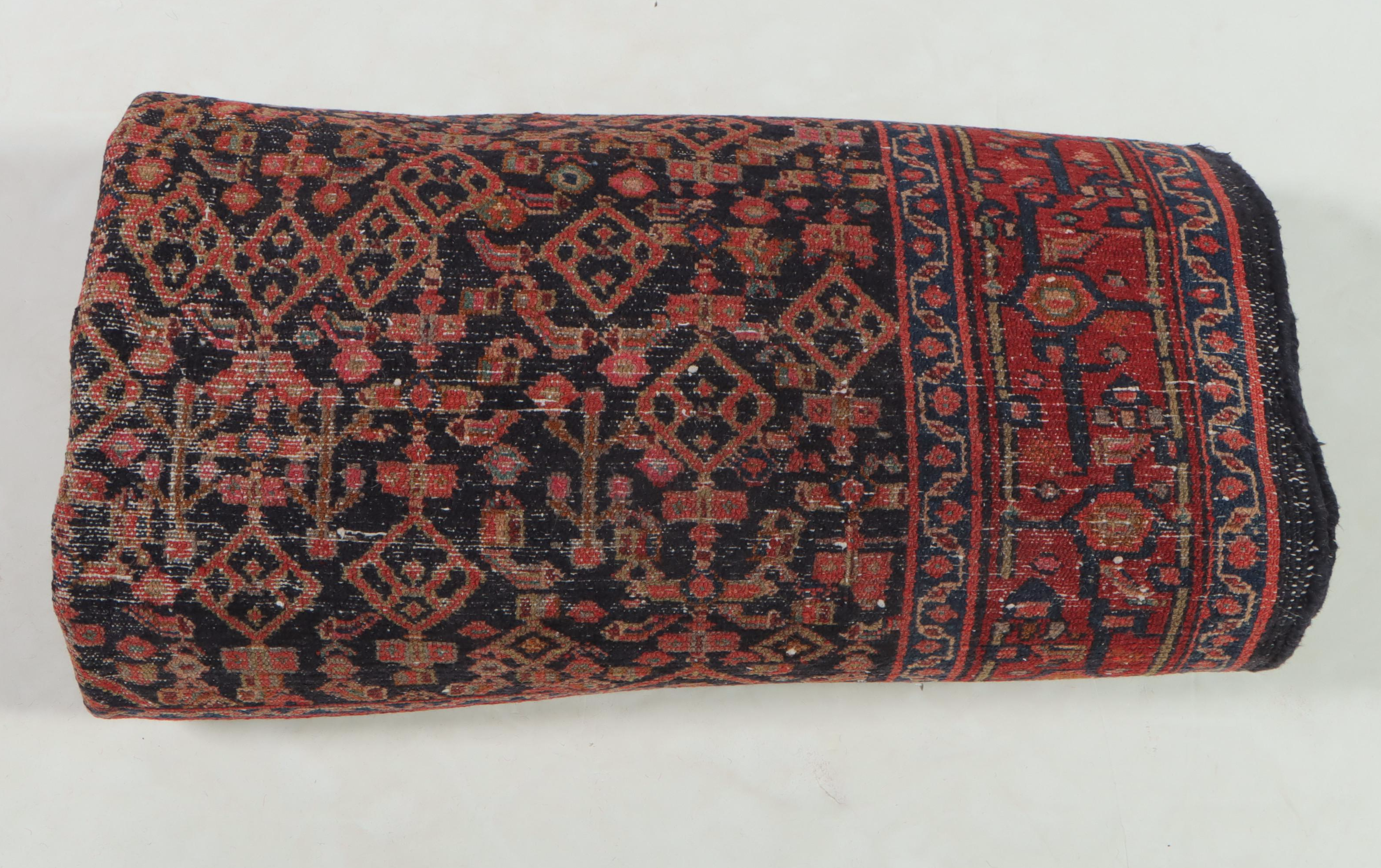 4'7 x 9'10 Hand-Knotted Persian Malayer Long Rug