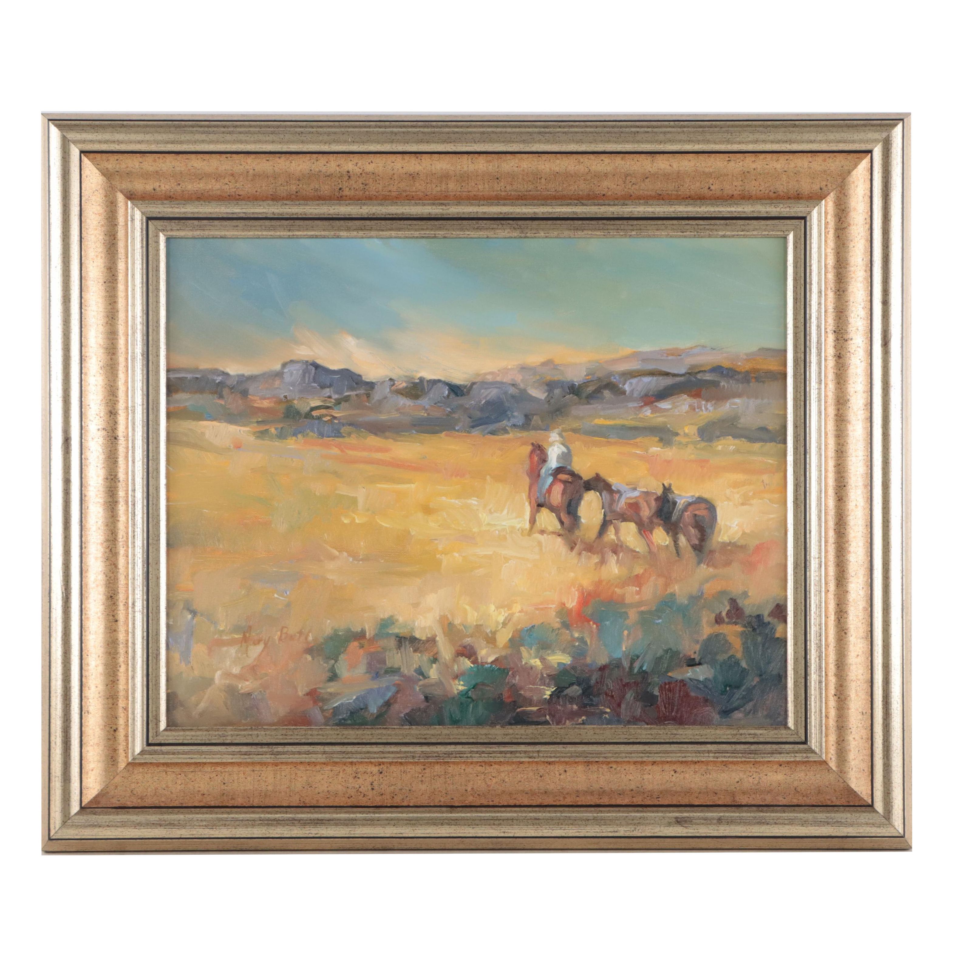 Mary Butler Oil Painting "High Dry and Lonesome"