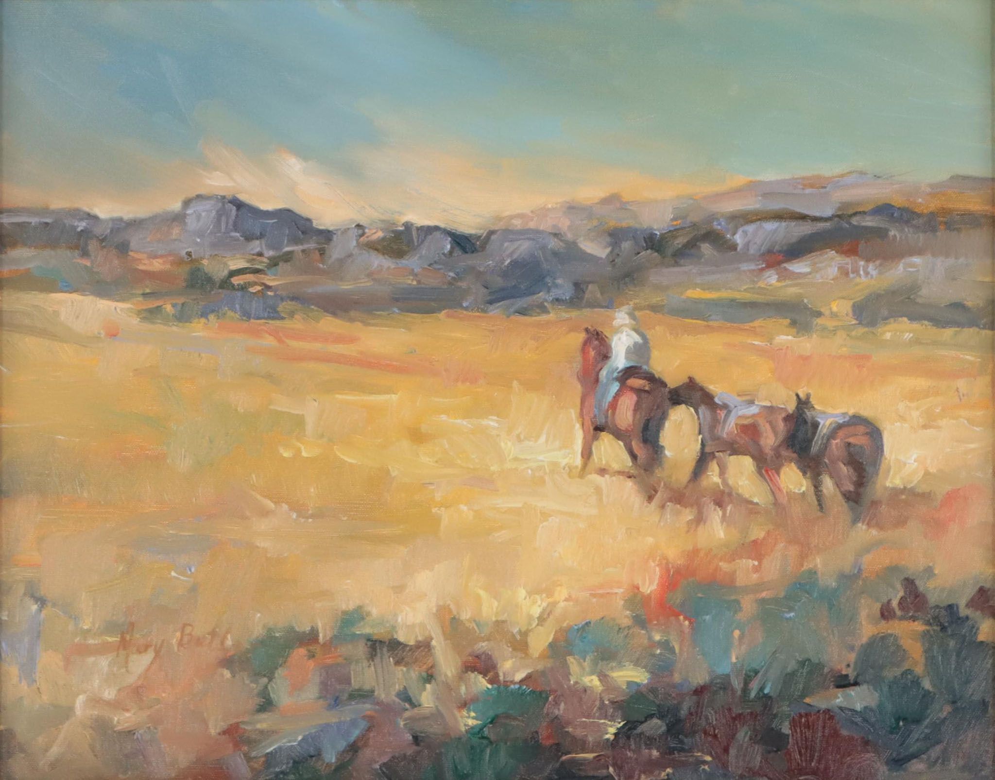 Mary Butler Oil Painting "High Dry and Lonesome"