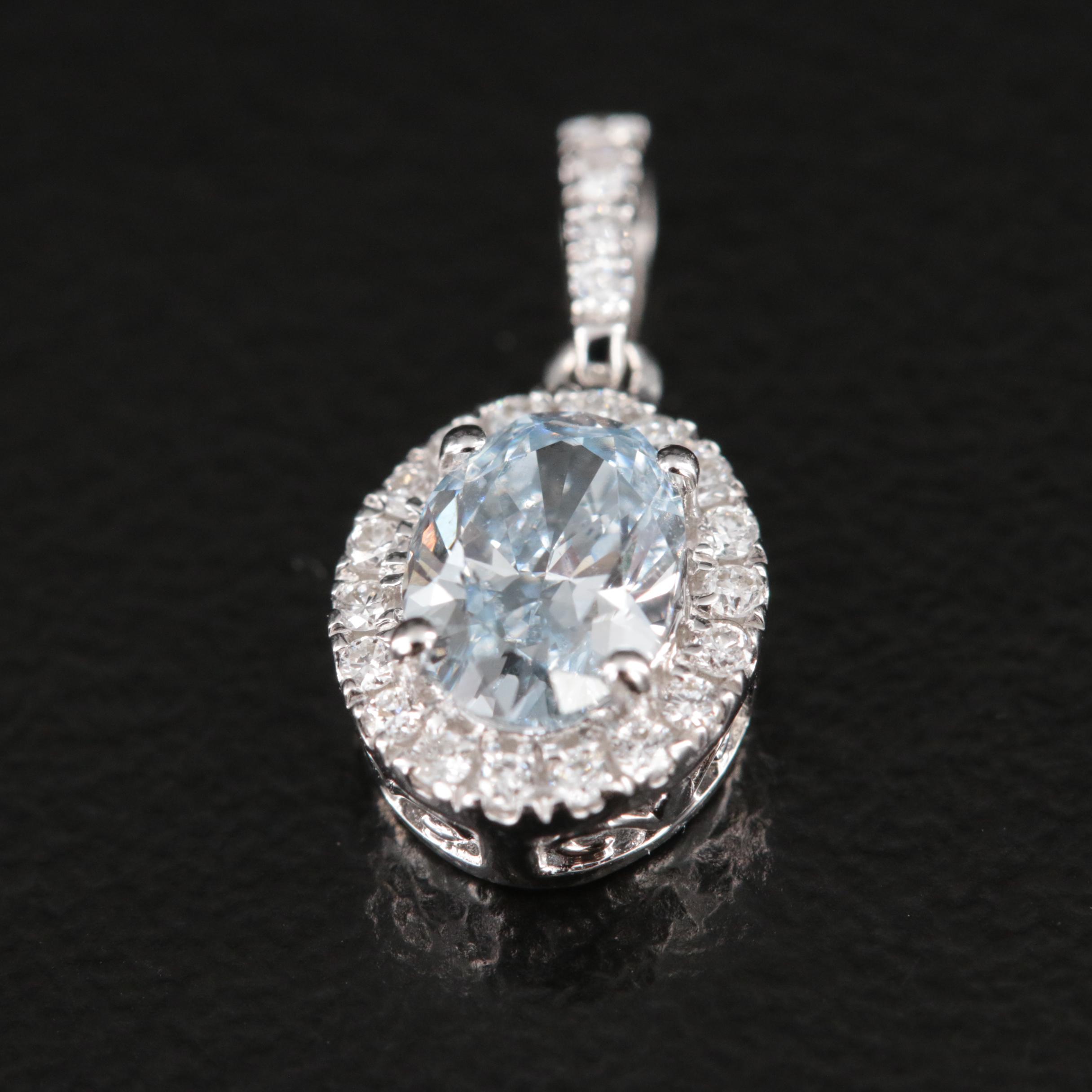 14K 0.60 CTW Lab Grown Diamond Pendant