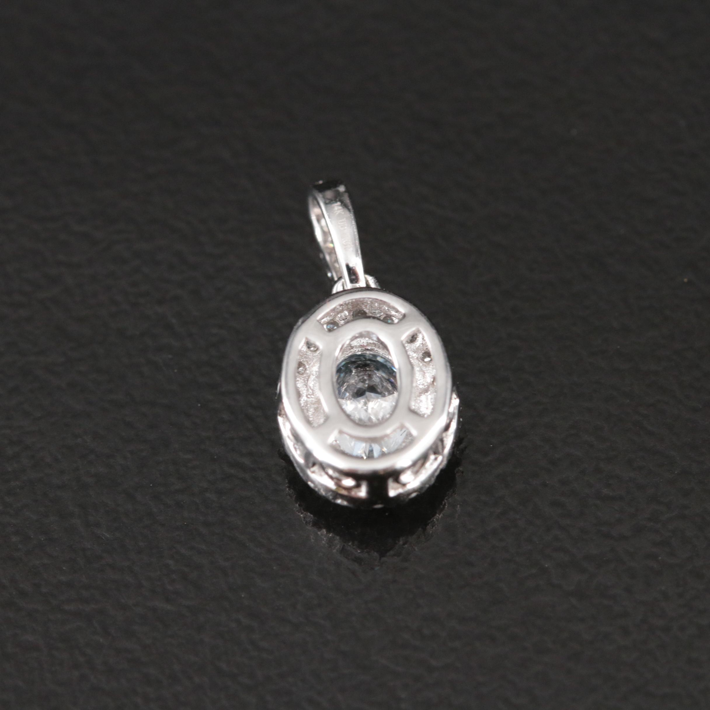 14K 0.60 CTW Lab Grown Diamond Pendant