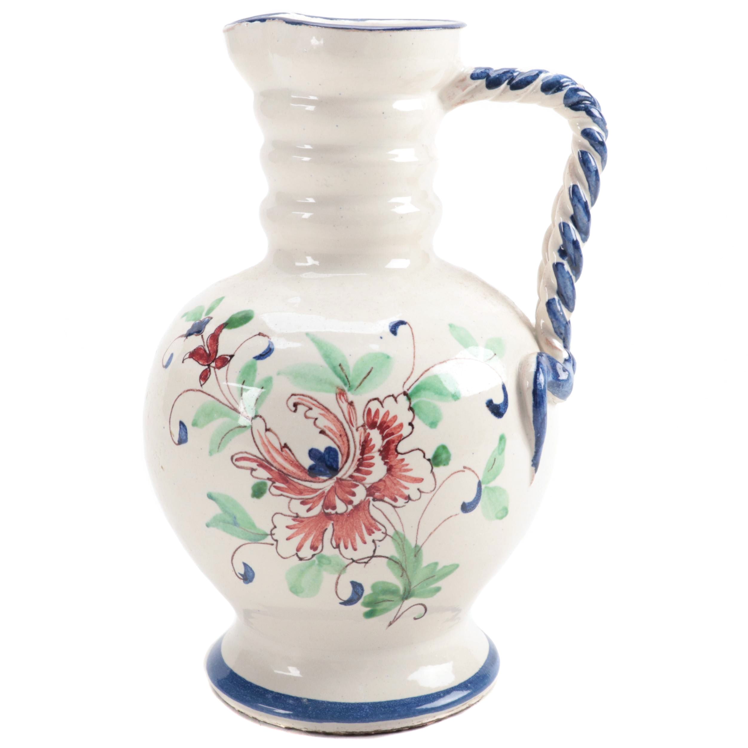 Italian Faïence Earthenware Jug