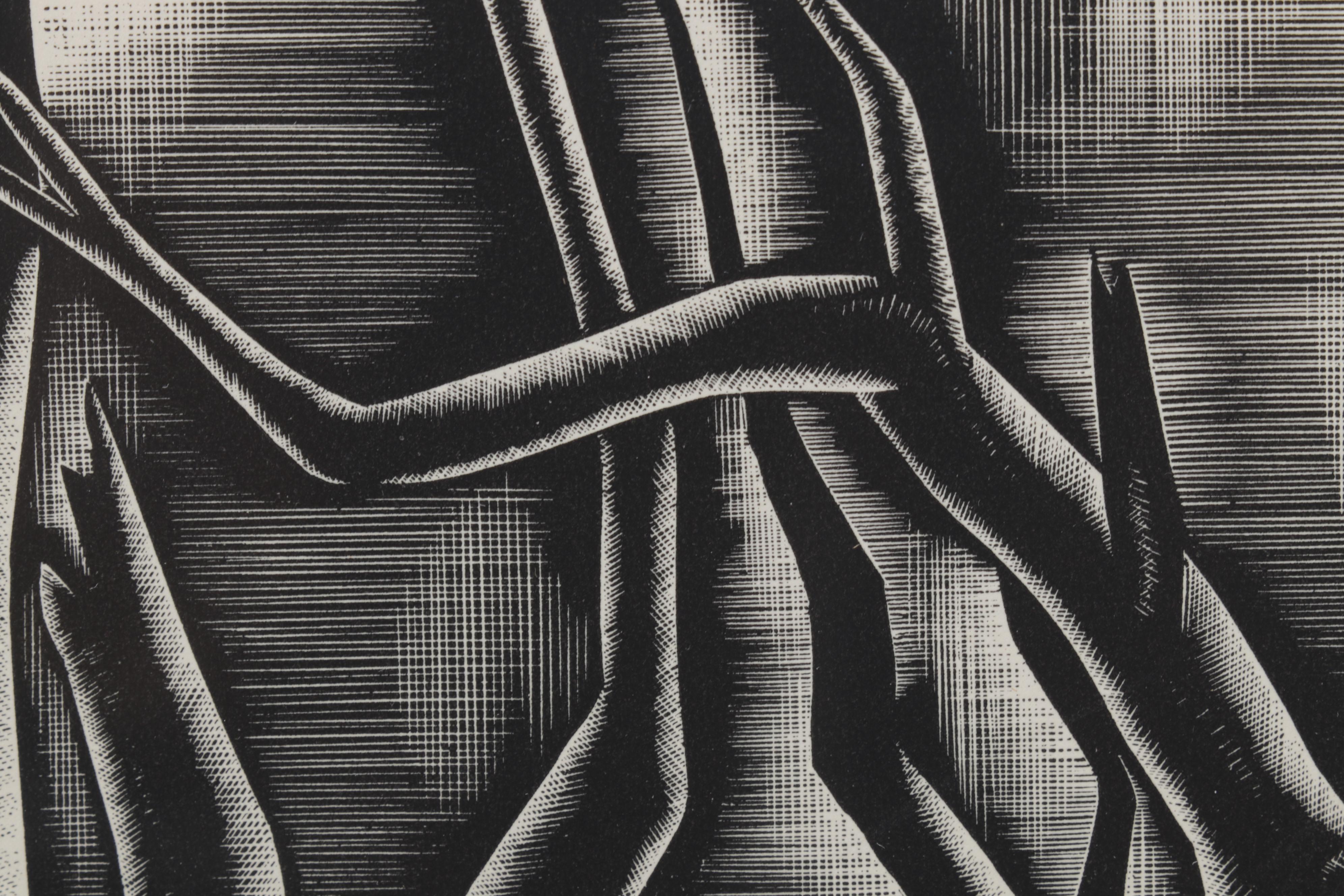 Lynd Ward Art Deco Woodcut From "Wild Pilgrimage," 1932
