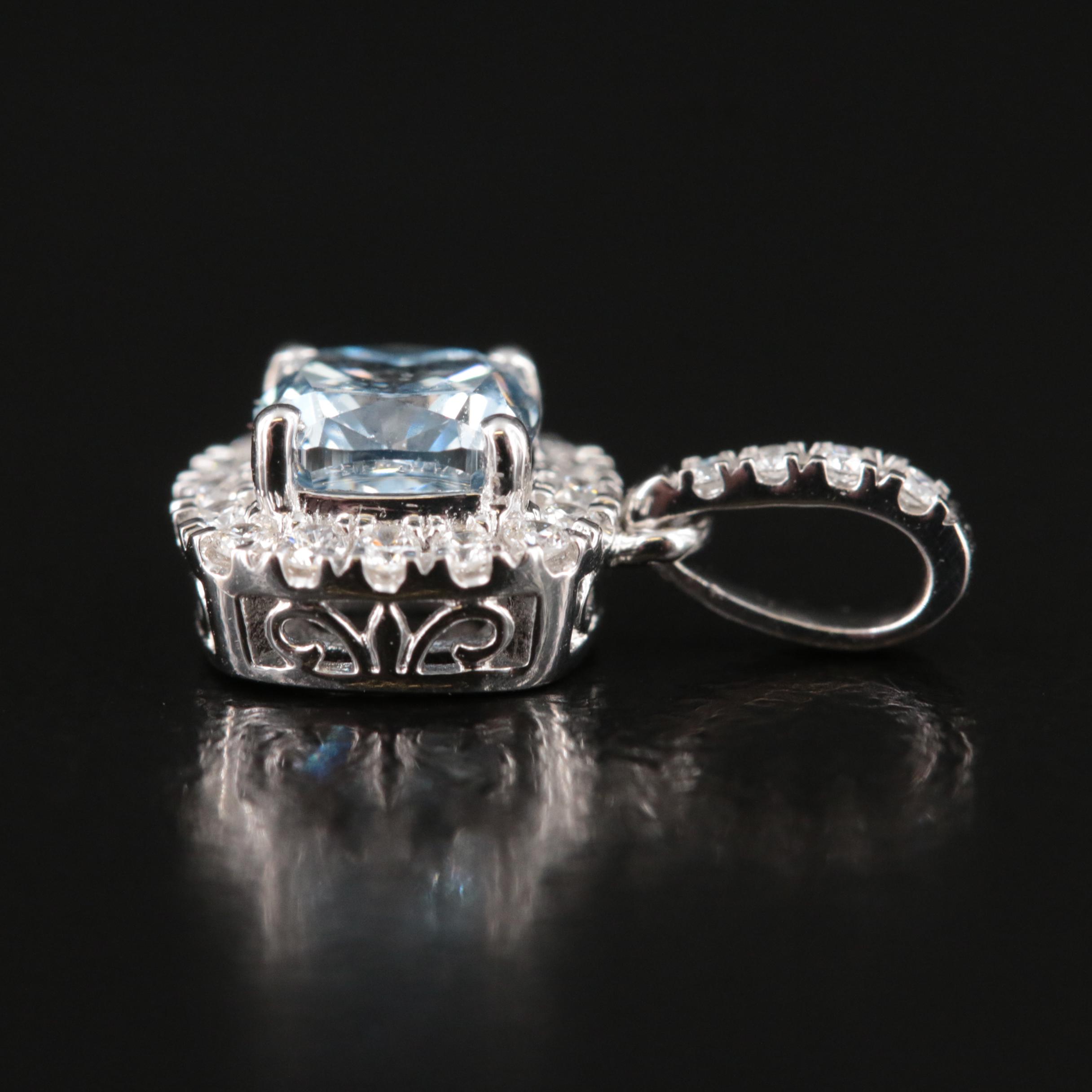 14K 0.62 CTW Lab Grown Diamond Pendant