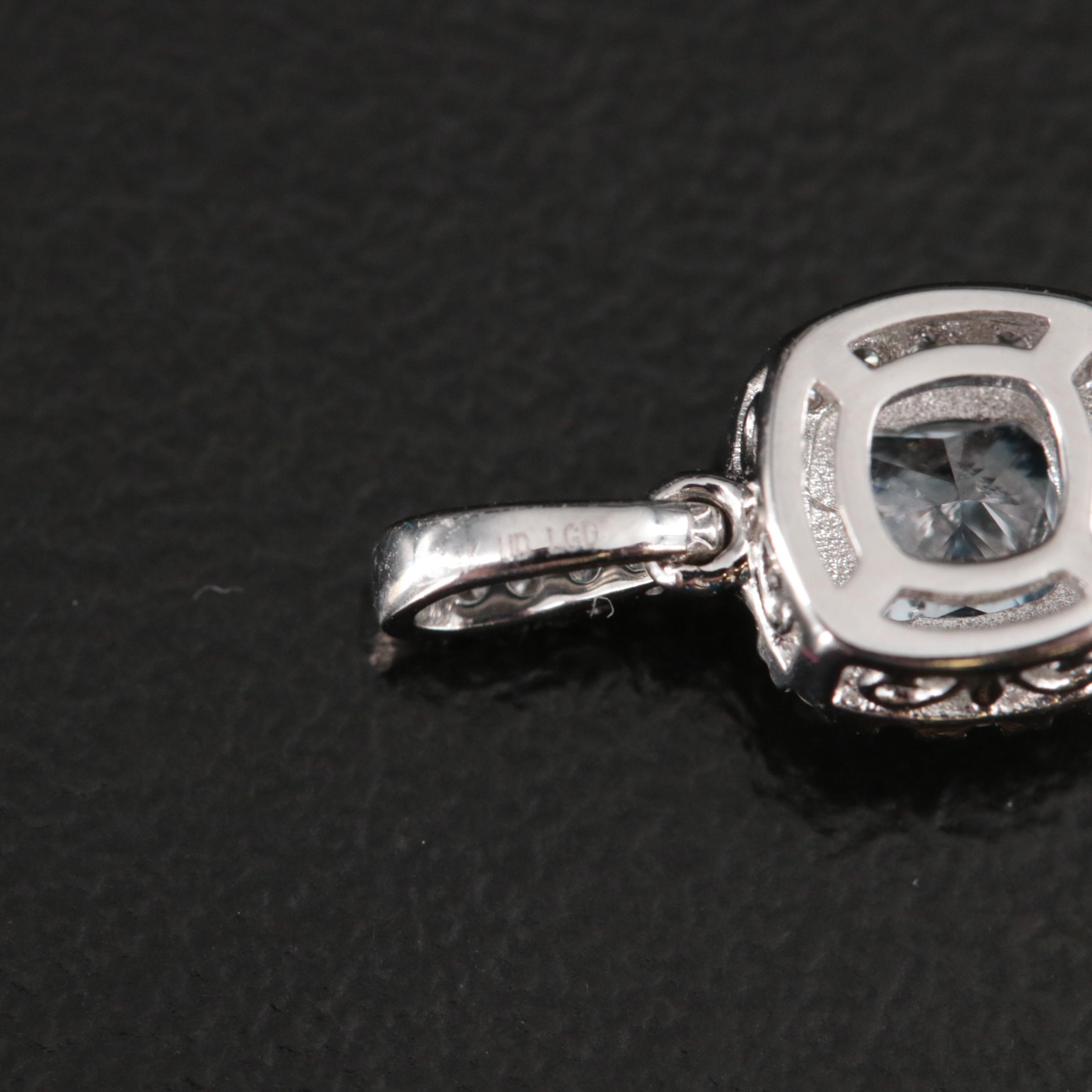 14K 0.62 CTW Lab Grown Diamond Pendant