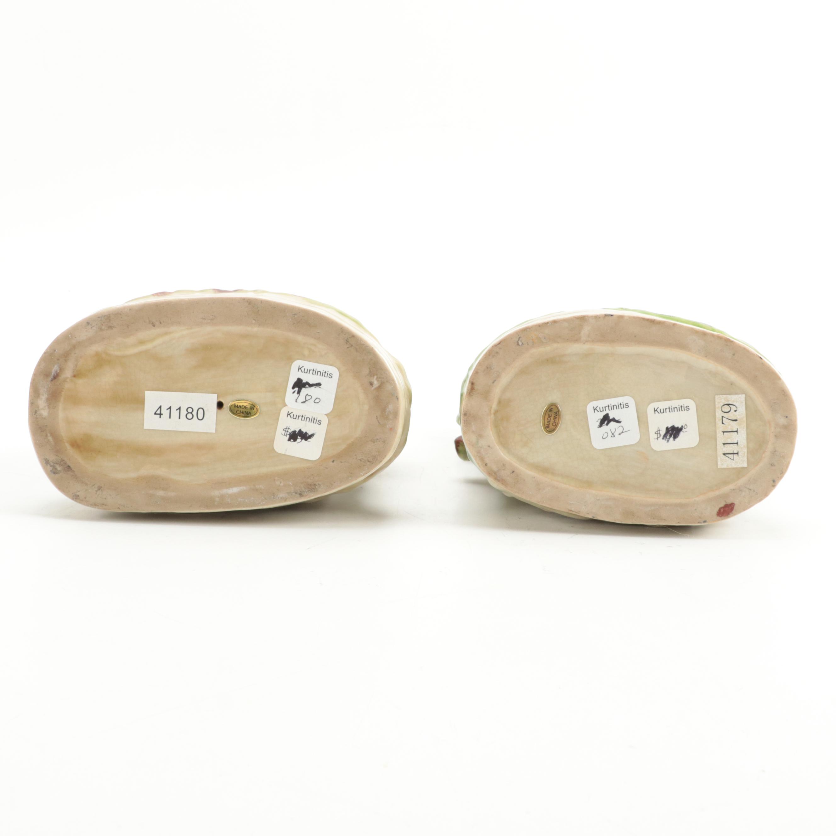 Staffordshire Style Ceramic  Hunter Flat Back Figurines