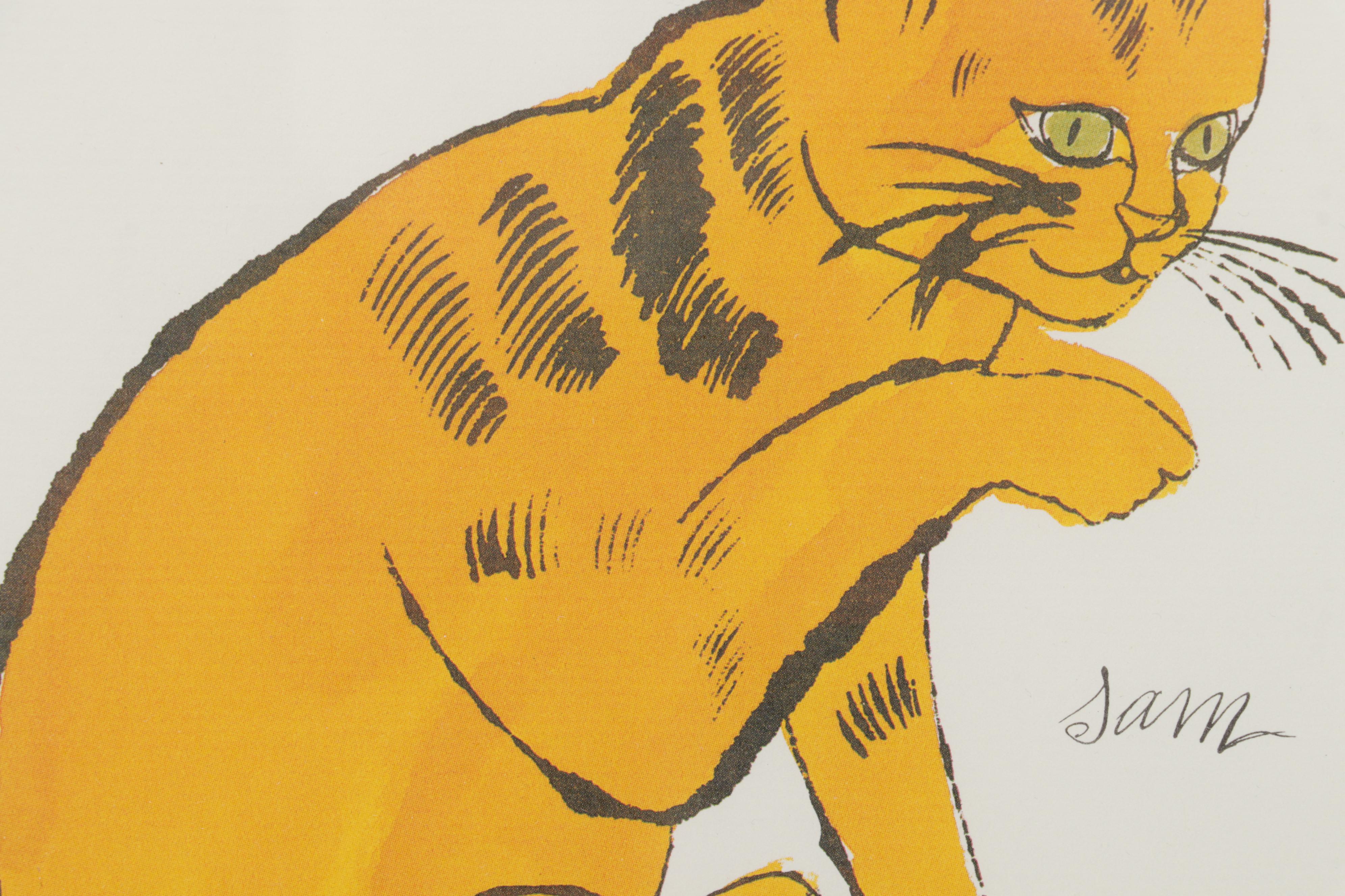 Offset Lithograph After Andy Warhol From "25 Cats Name Sam and One Blue Pussy"