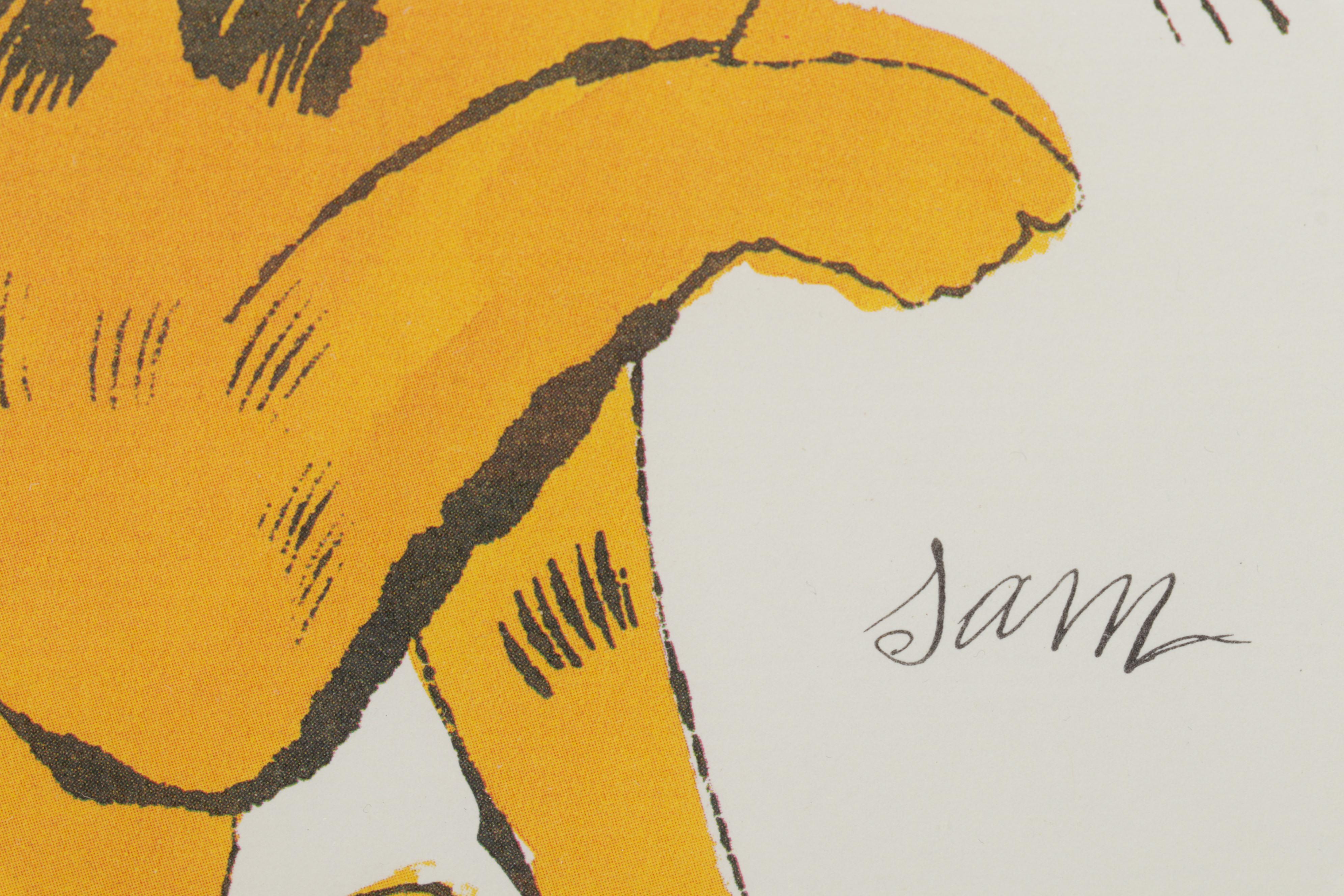 Offset Lithograph After Andy Warhol From "25 Cats Name Sam and One Blue Pussy"