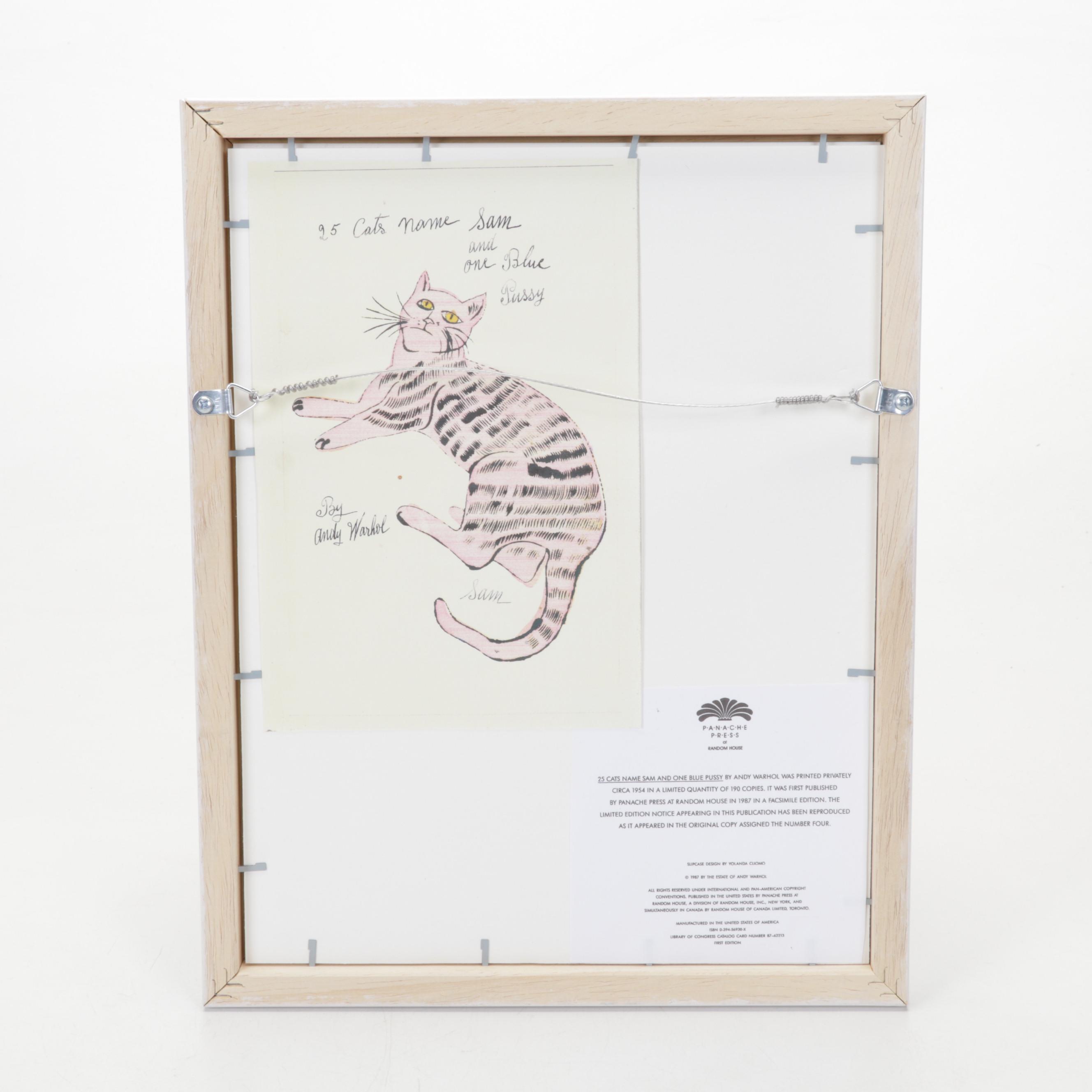 Offset Lithograph After Andy Warhol From "25 Cats Name Sam and One Blue Pussy"