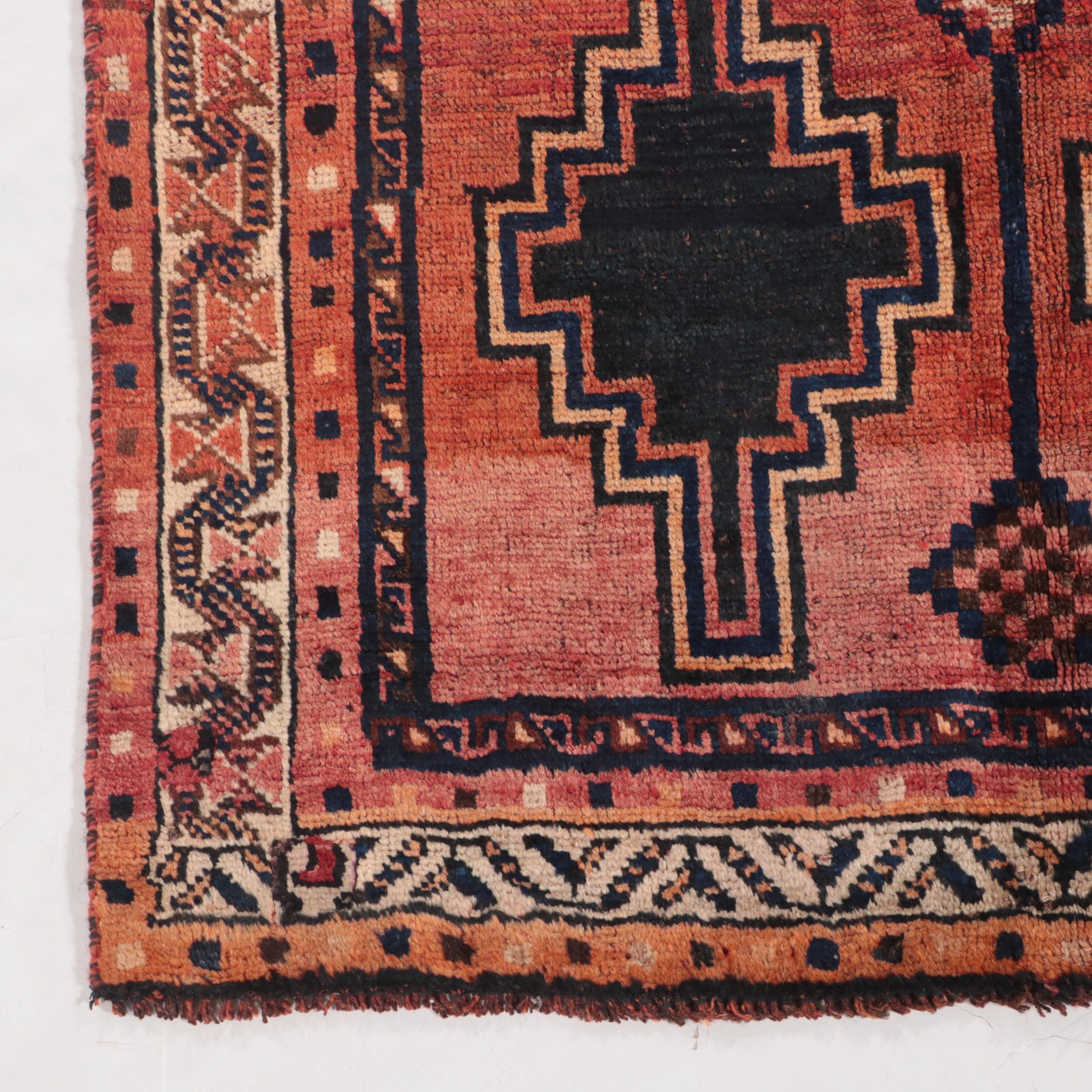 3'9 x 8'8 Hand-Knotted Persian Shiraz Long Rug