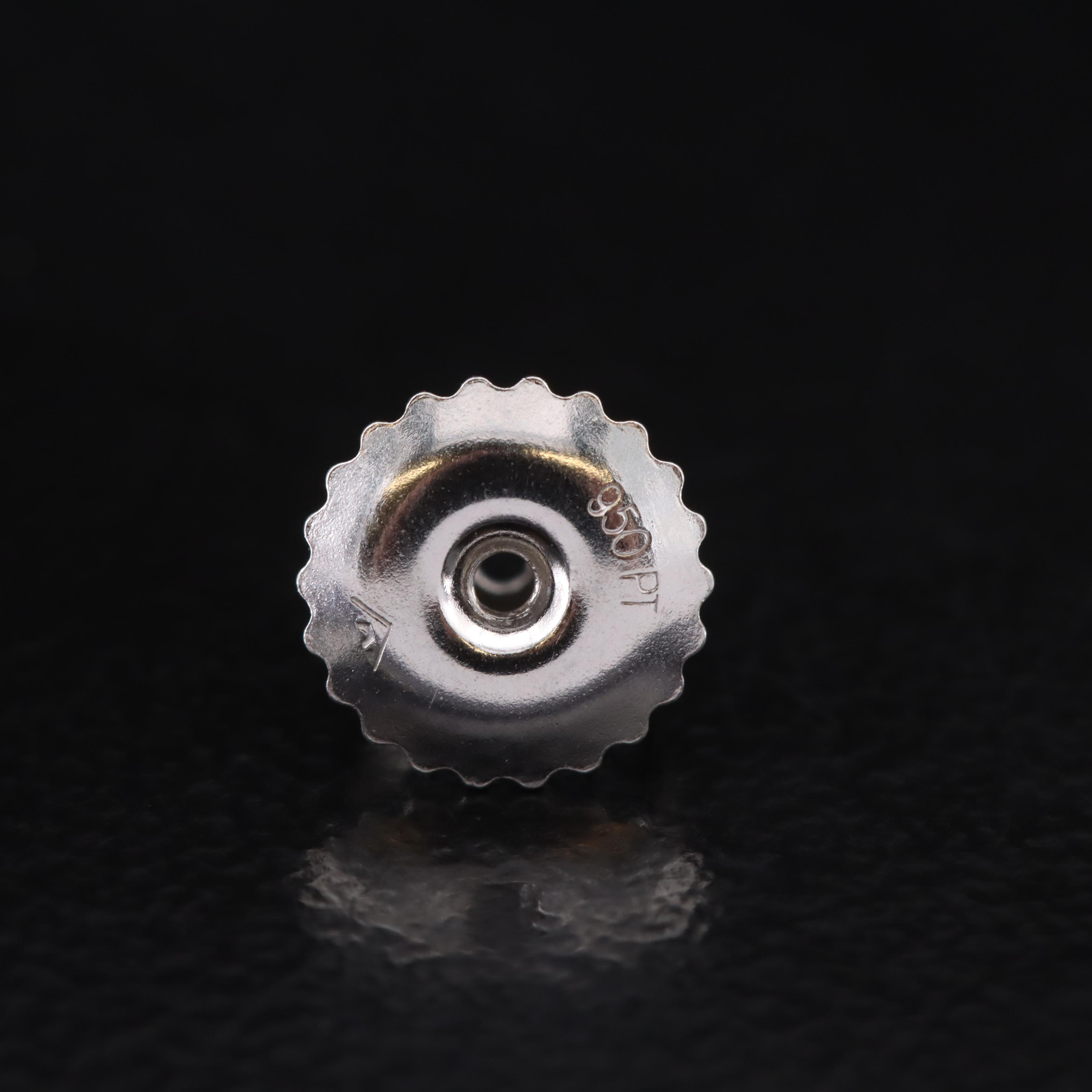 Platinum 3.00 CTW Lab Grown Diamond Stud Earrings