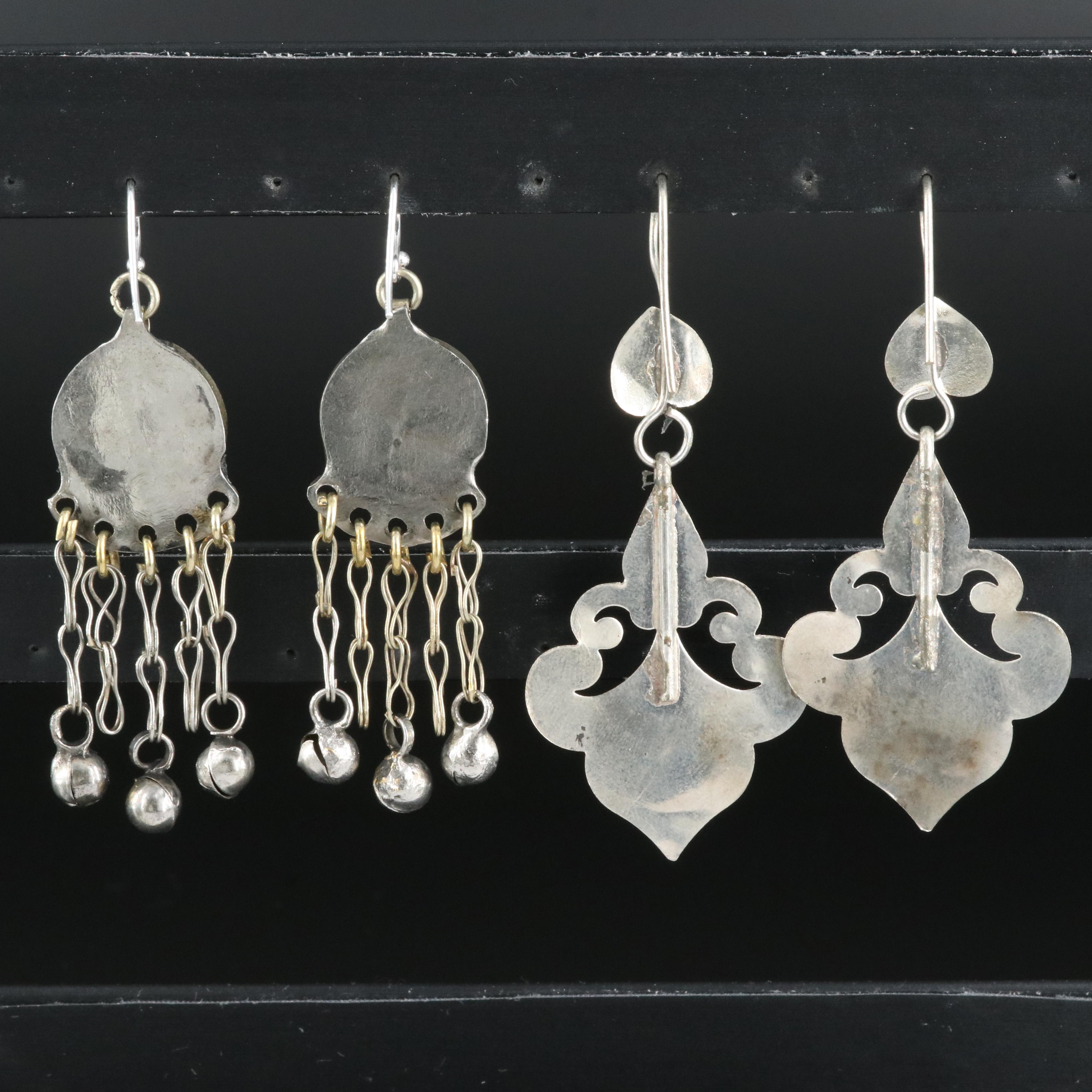 Earrings Including Sterling, Lapis Lazuli and Faux Turquoise