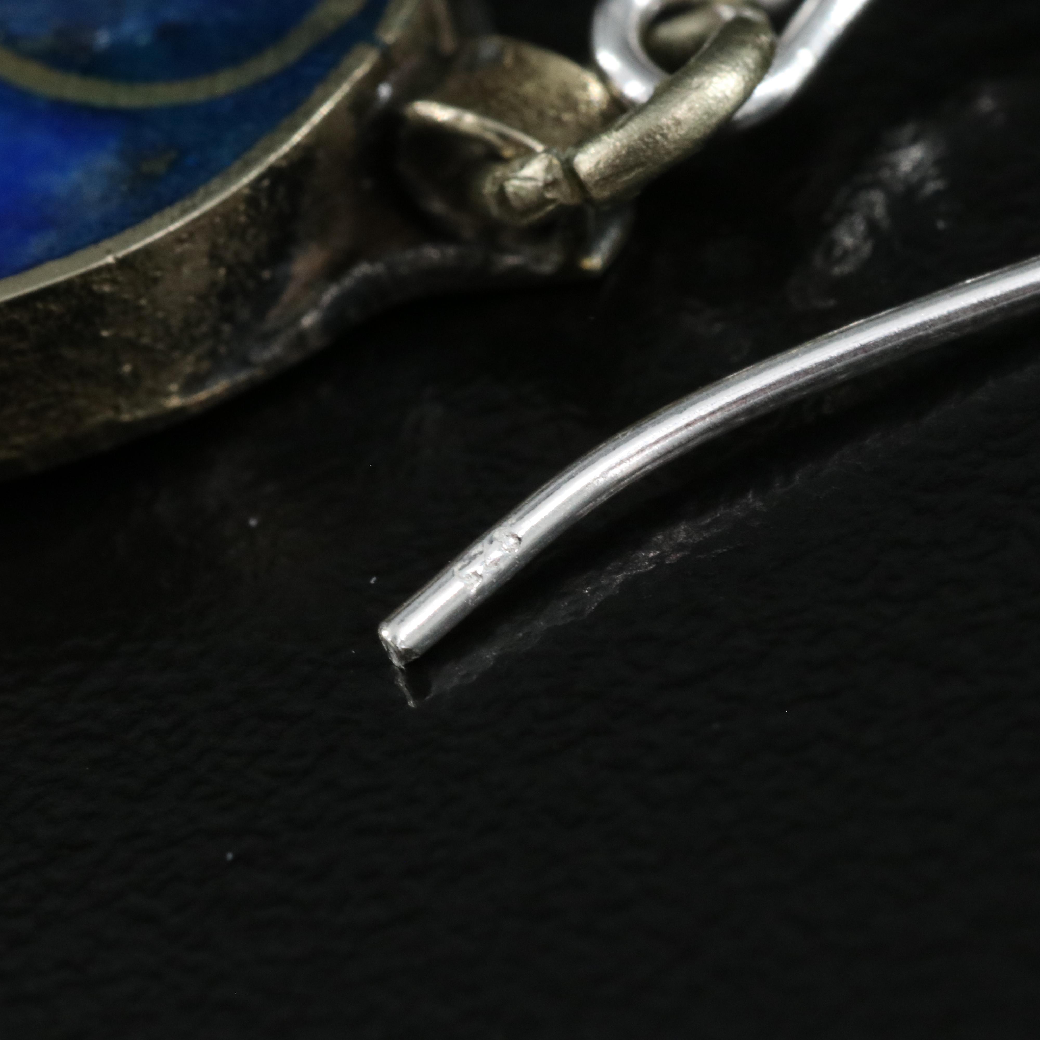 Earrings Including Sterling, Lapis Lazuli and Faux Turquoise