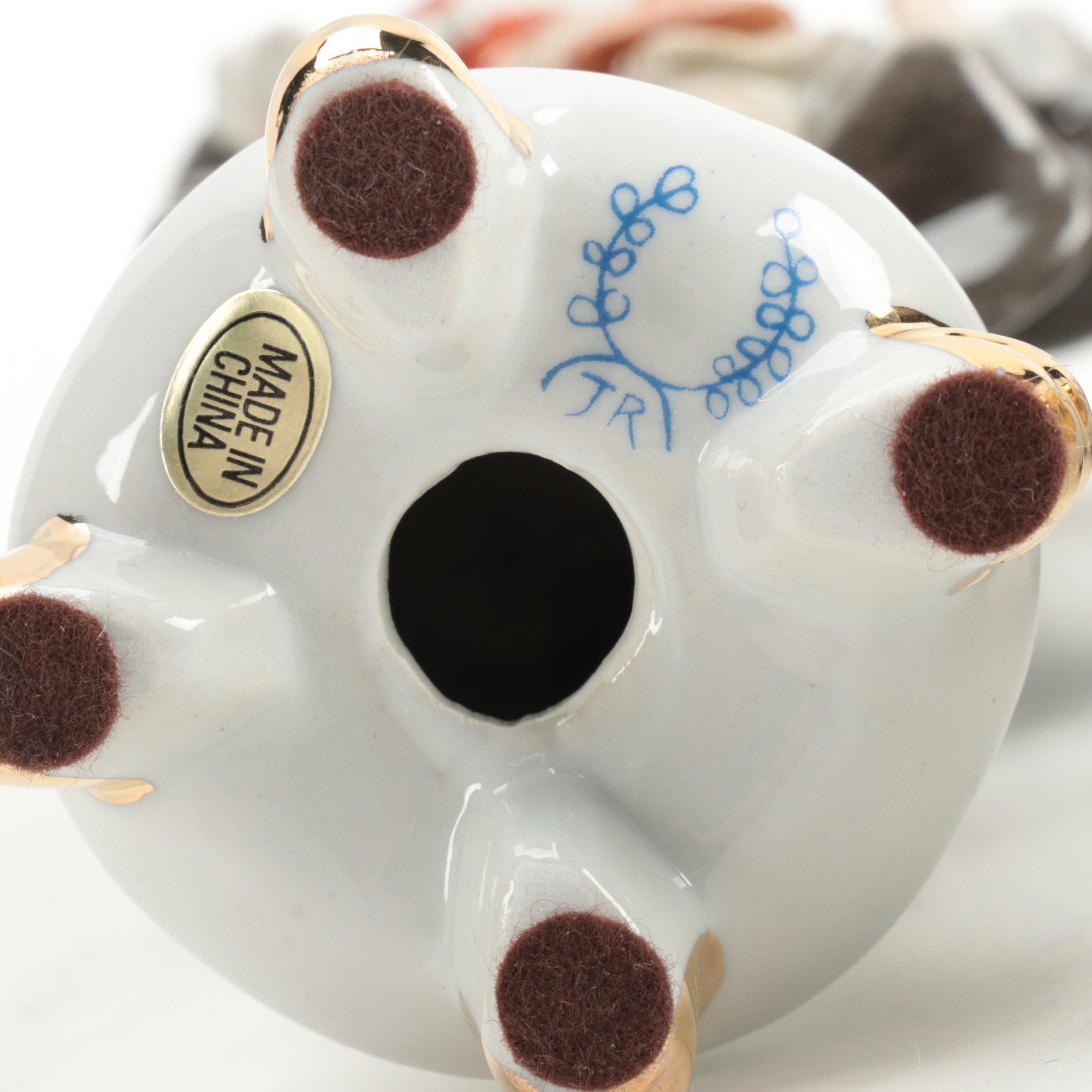 Italian Style Porcelain Commedia Dell'Arte Figurines