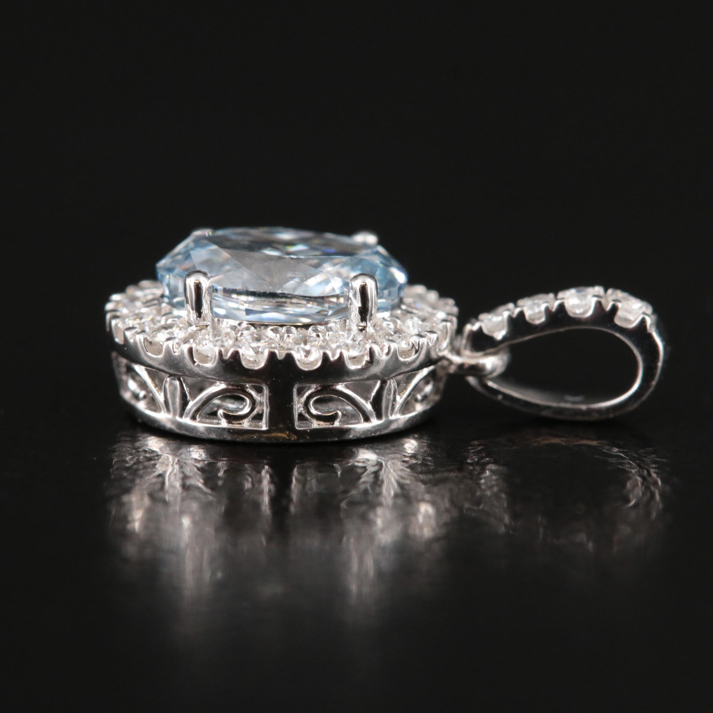 14K 0.64 CTW Lab Grown Diamond Pendant