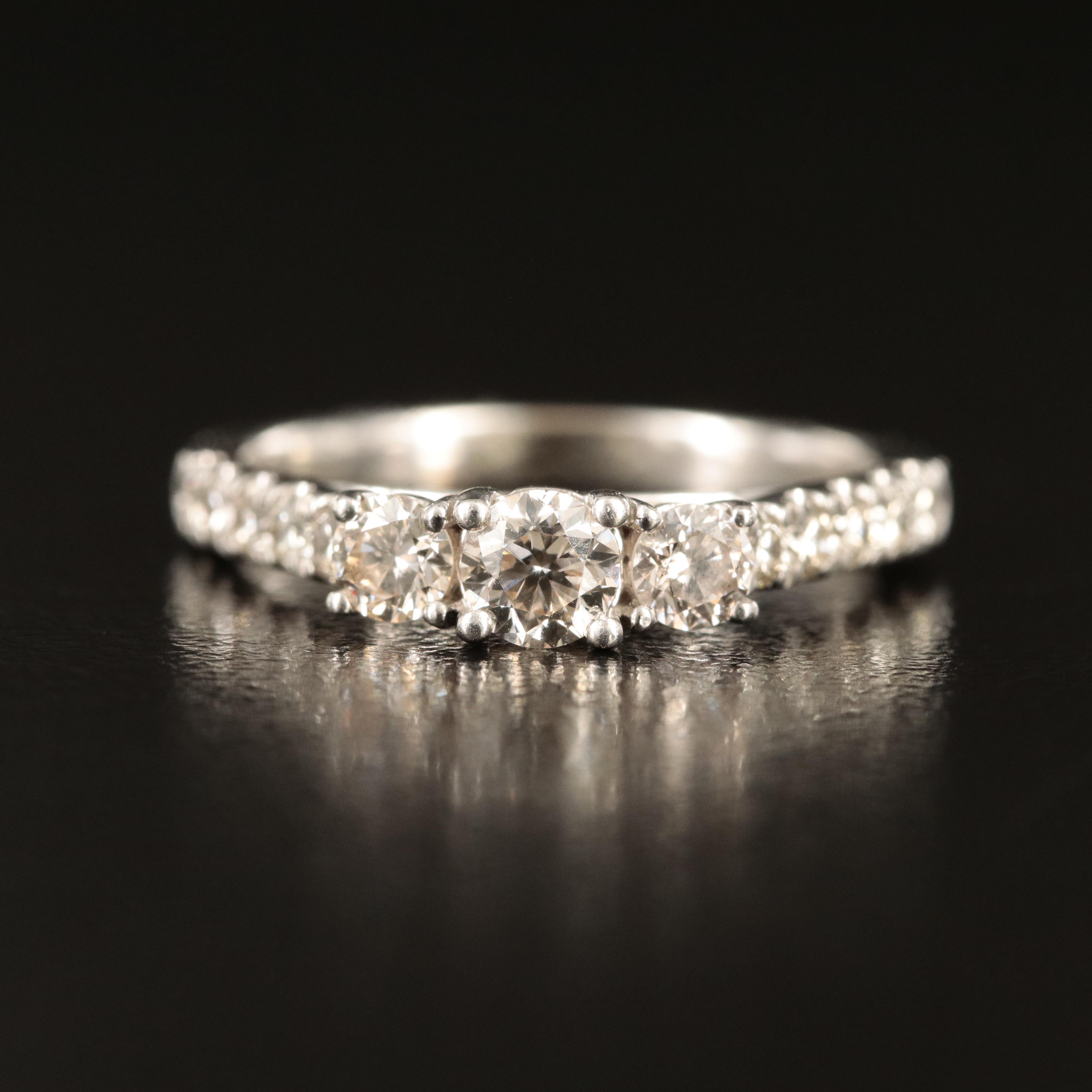 10K 0.90 CTW Diamond Ring